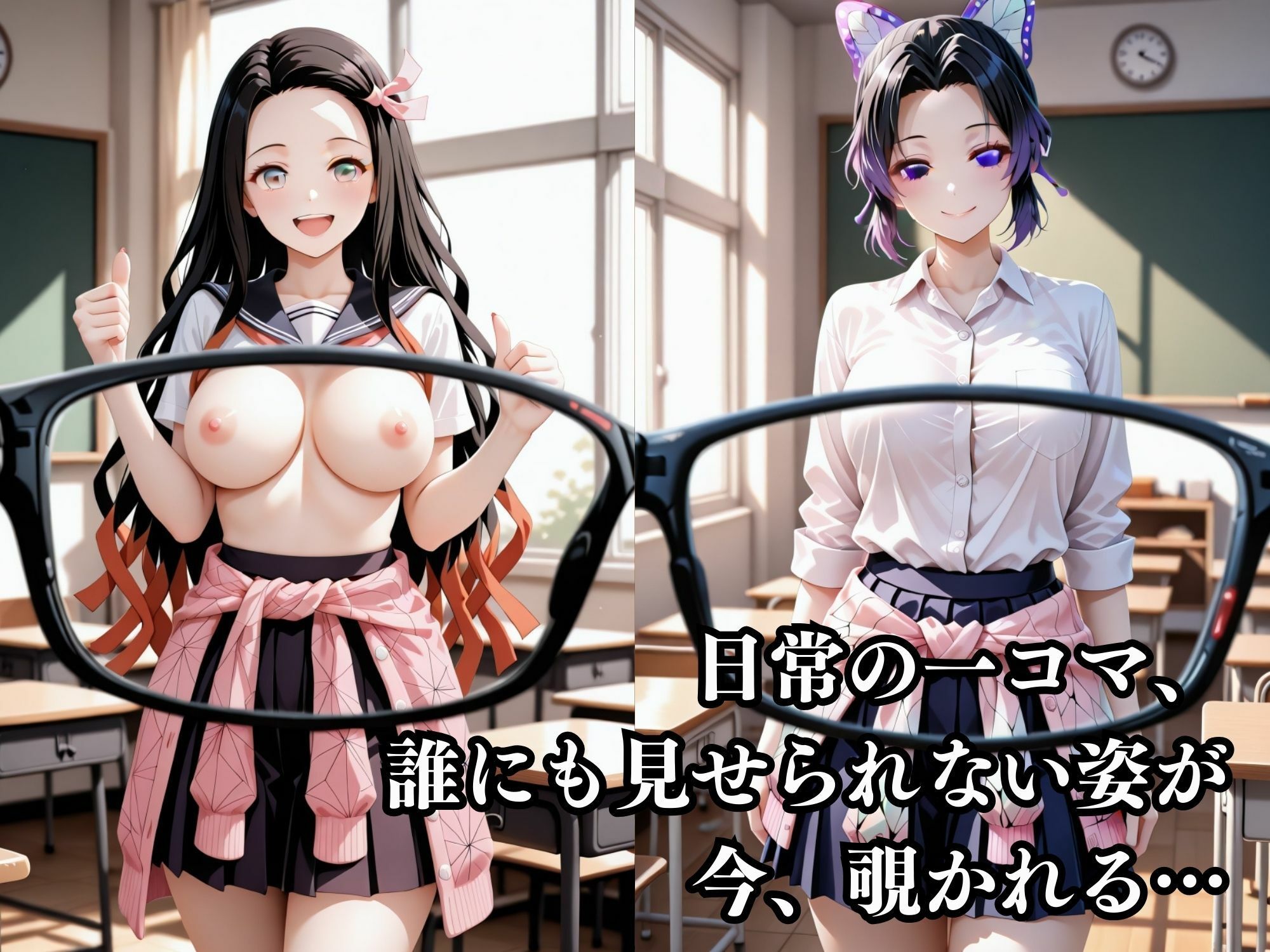 透視メガネ学園孕ませ監禁妊娠〜鬼狩女編〜 サンプル1ページ目