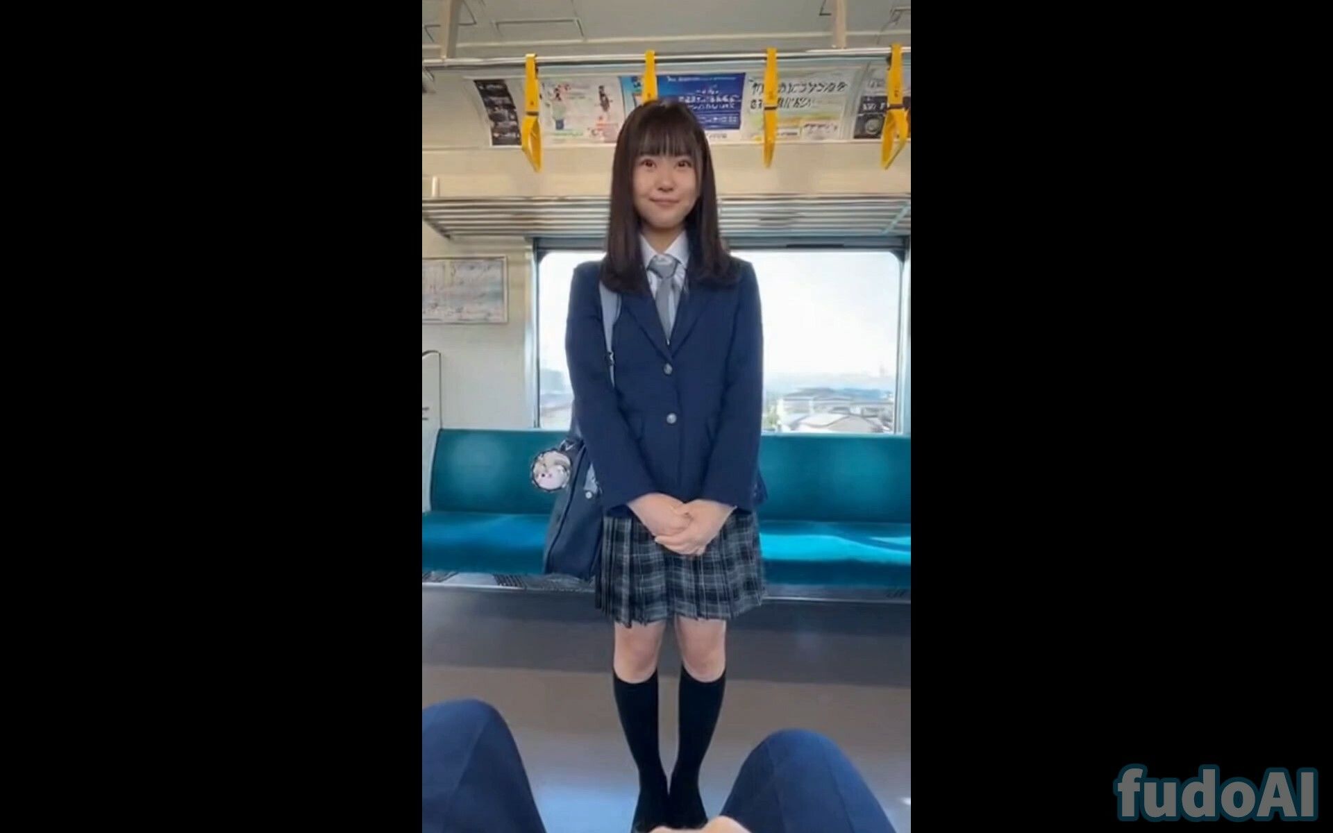 電車でお尻見せつけ女子〇生 サンプル1ページ目