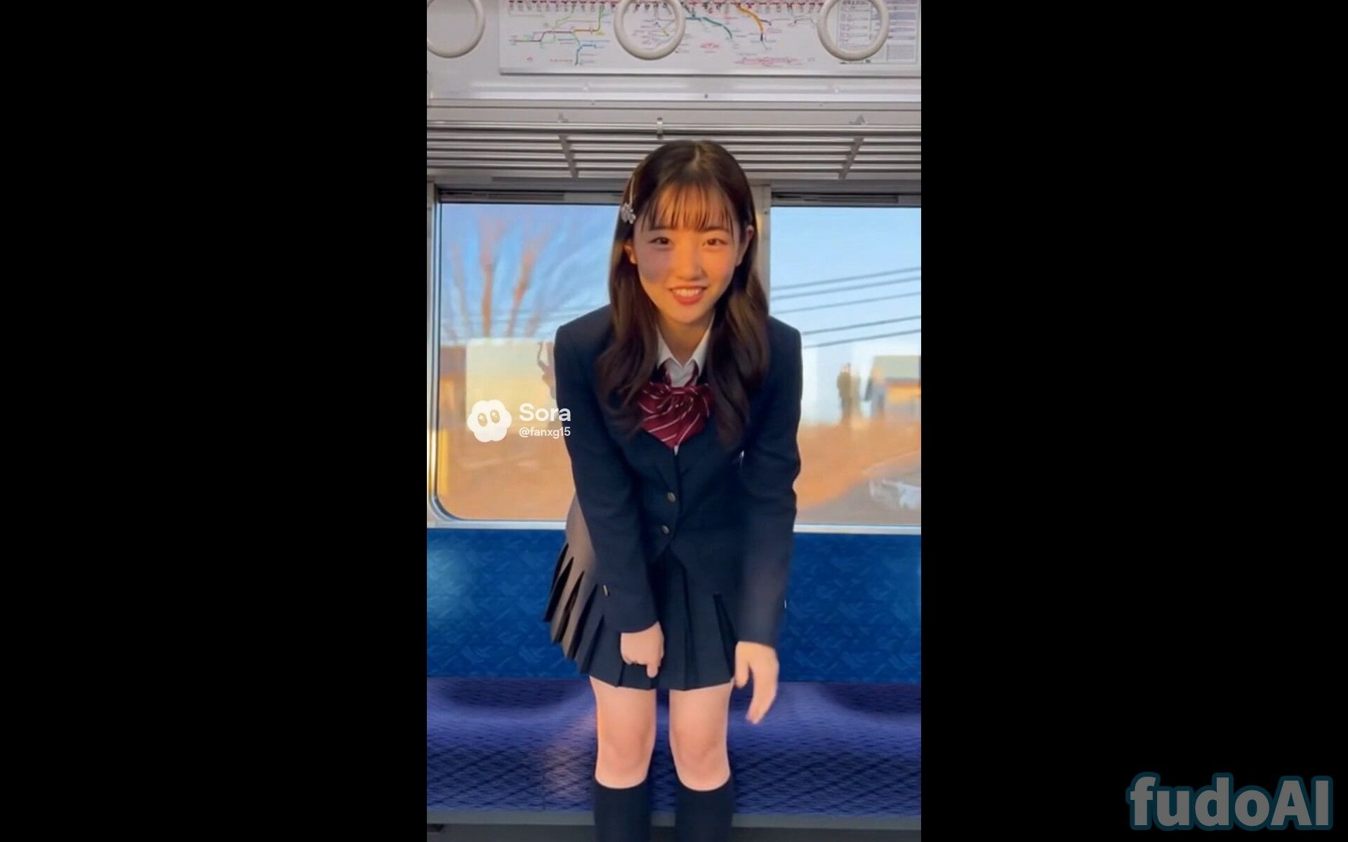 電車でお尻見せつけ女子〇生2 サンプル7ページ目