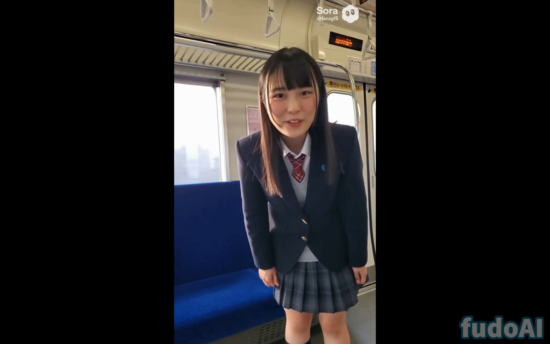 電車でお尻見せつけ女子〇生2 サンプル9ページ目