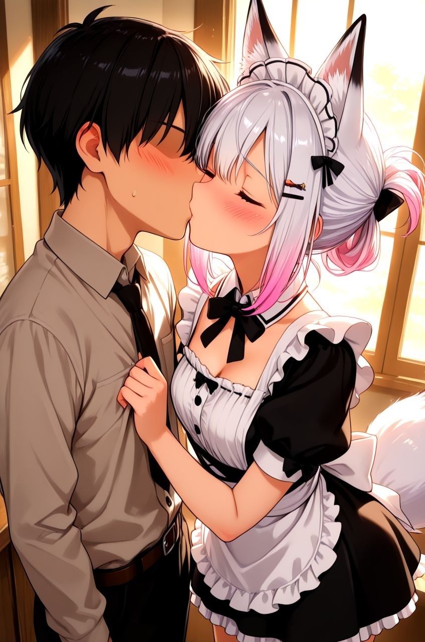 ケモミミメイド喫茶で、可愛い獣人メイドたちとイチャイチャえっちしちゃうお話 〜天然ビッチなメイドたちに、ご奉仕されて搾られまくる毎日〜 サンプル2ページ目