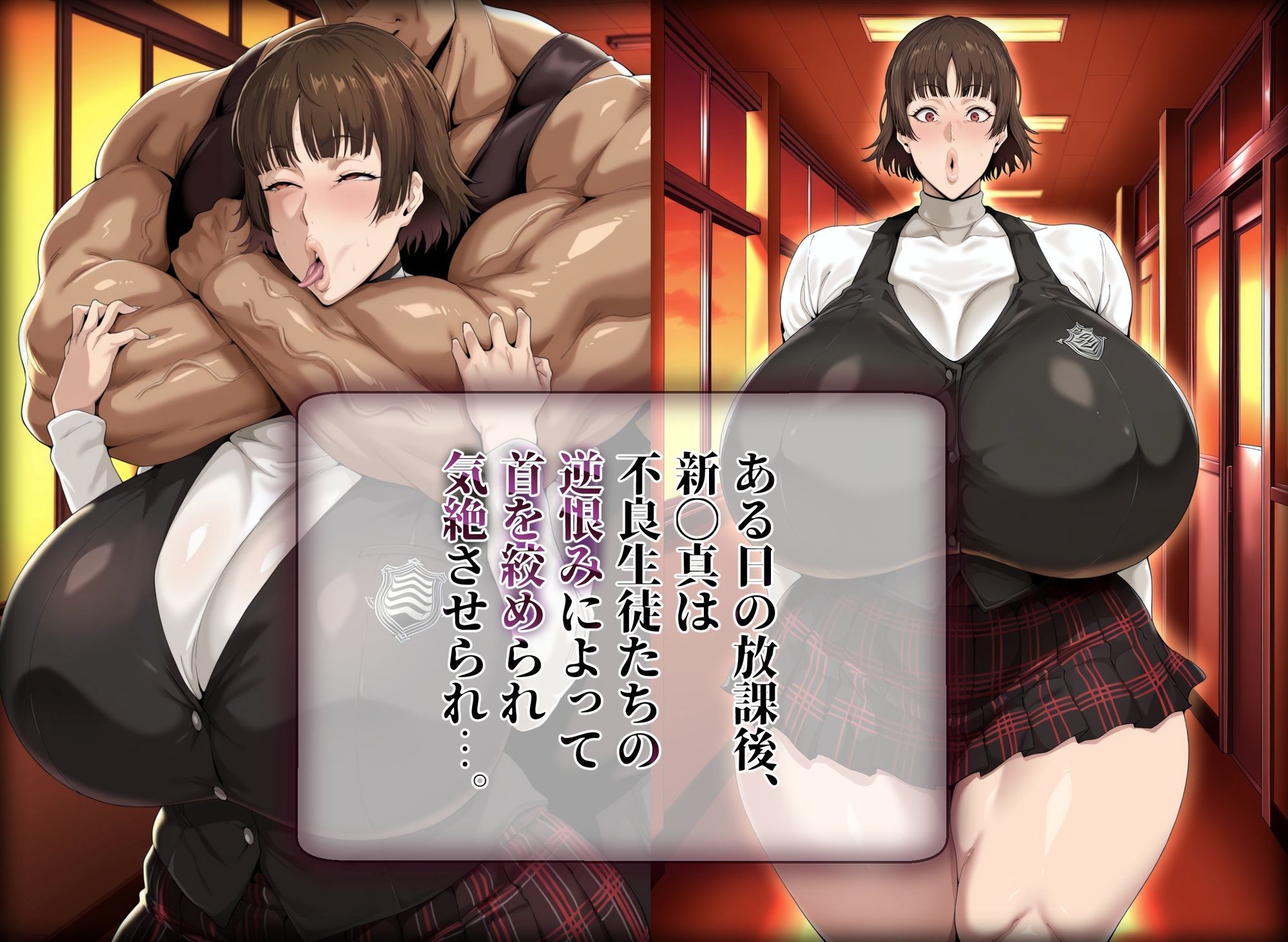 ［ペ〇ソナ5 新島真］調教セックスが気持ち良すぎて嫁になった生徒会長 サンプル1ページ目