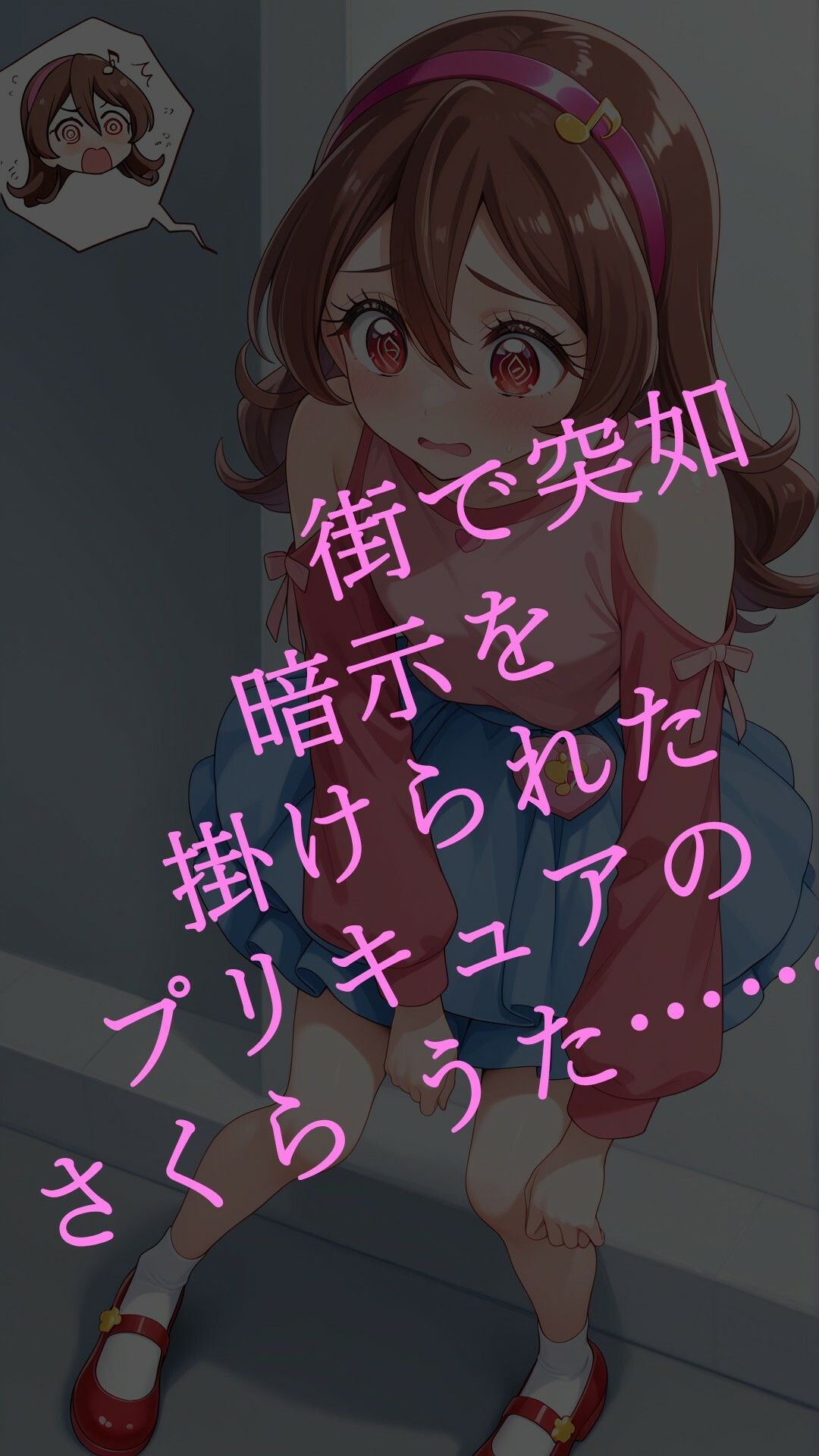 真っ暗闇に堕ちるキュアアイドル〜暗示に操られた伝説の戦士はビッチ化悪堕ちする〜 サンプル1ページ目