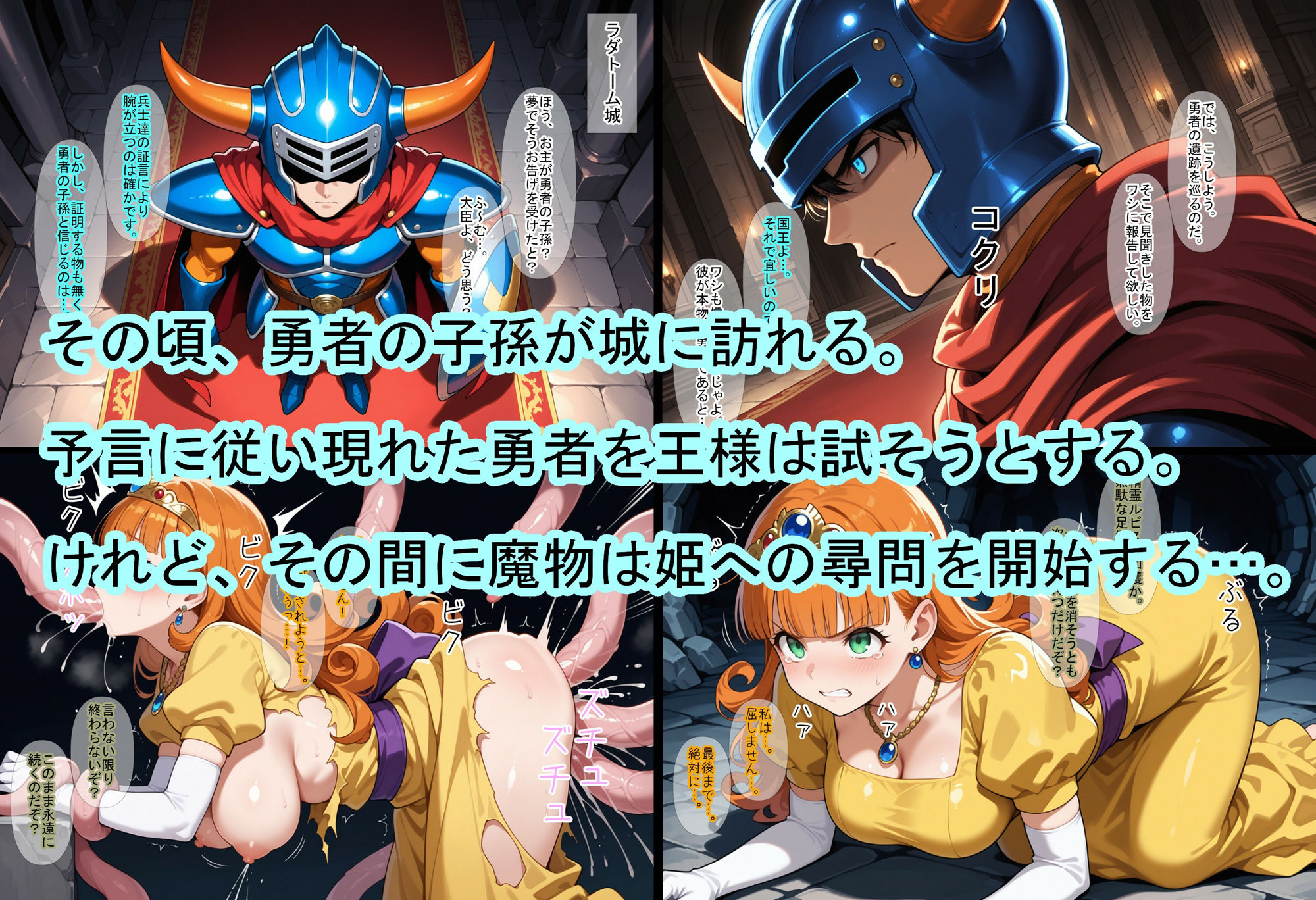 【ドラ〇エ1】100日後に死ぬ姫 サンプル2ページ目