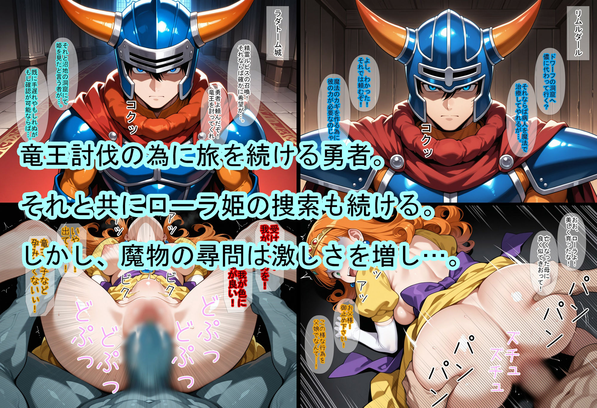 【ドラ〇エ1】100日後に死ぬ姫 サンプル3ページ目