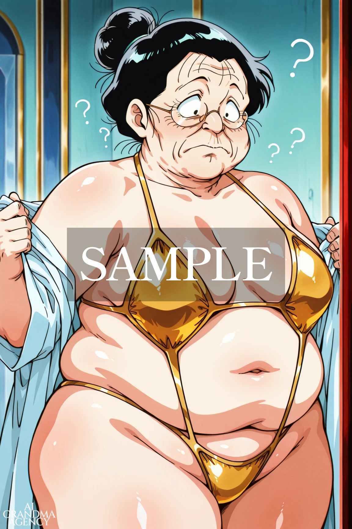 二次元老女 モブキャラのおばちゃんだってエッチしたい サンプル2ページ目