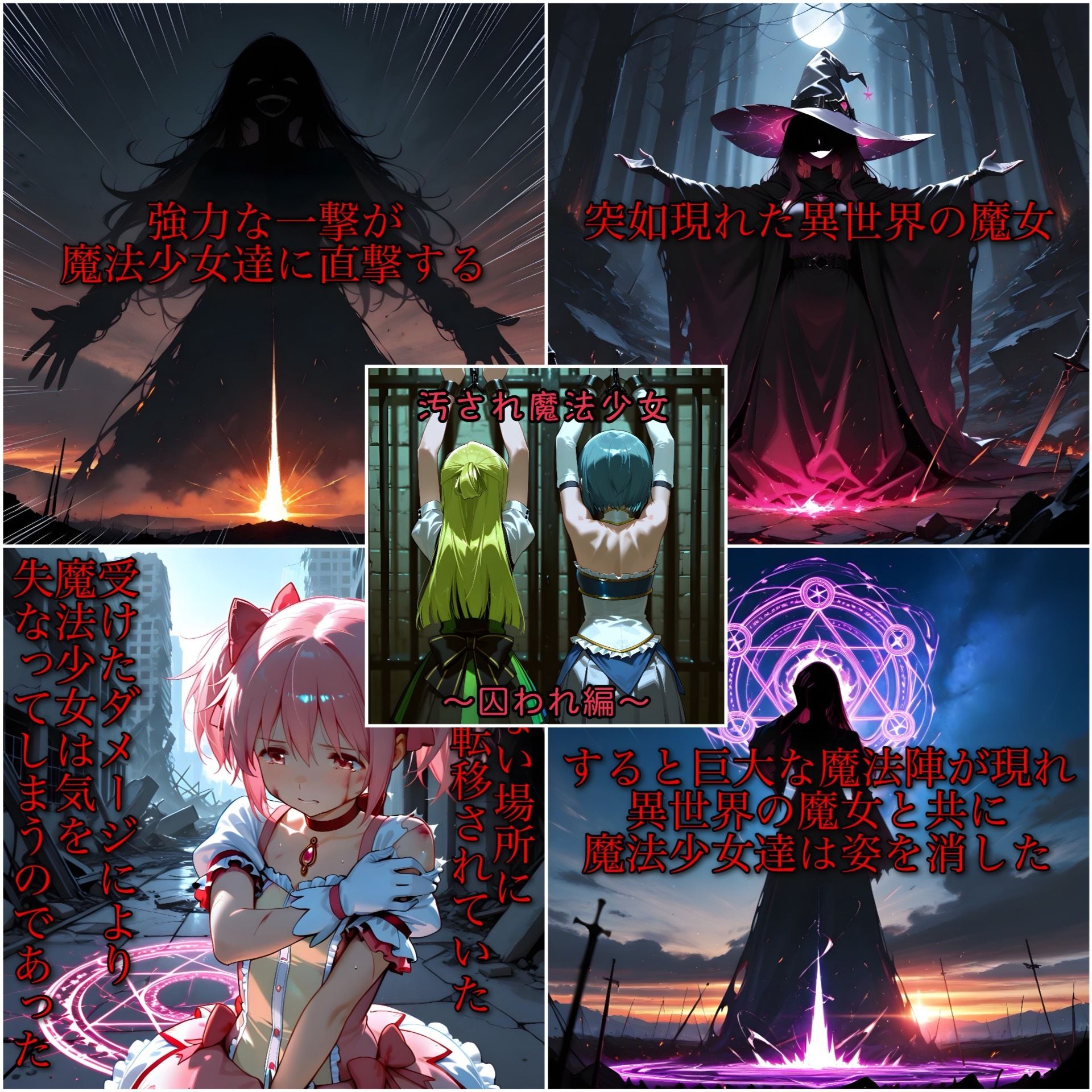 汚され魔法少女〜囚われ編〜 サンプル1ページ目