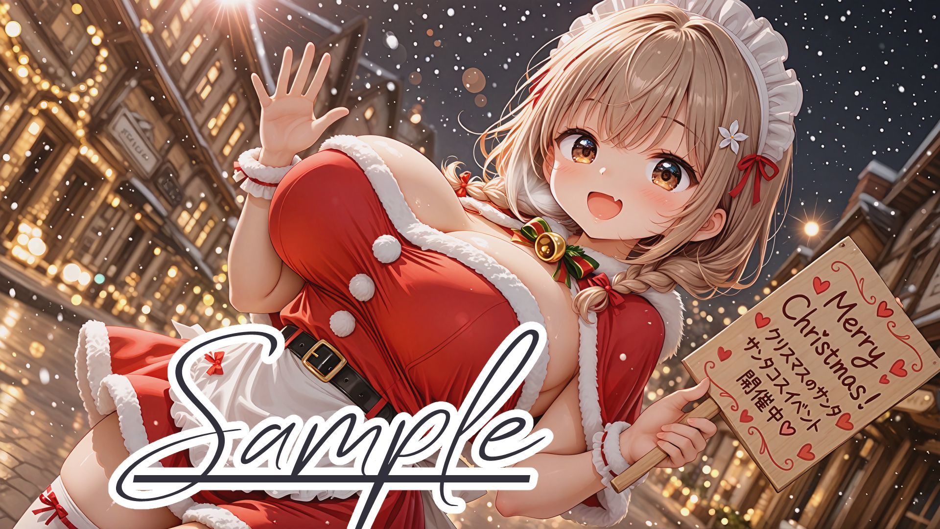 【台詞入り】さいみんサンタメイドさん 〜貸切喫茶のホワイトクリスマス〜 サンプル1ページ目