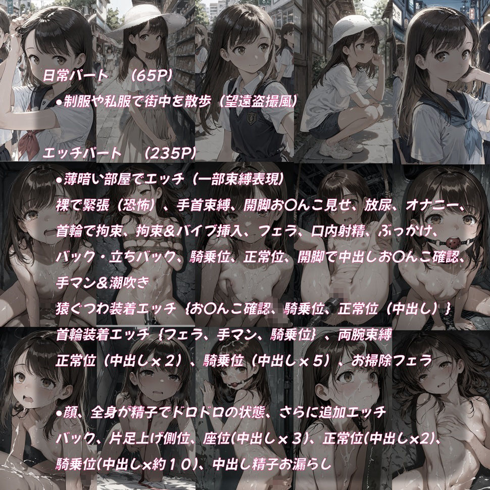 街で見つけたアイドル級ロリ少女に、完全合意で束縛プレイ＆ぶっかけ連続種付けの記録 サンプル6ページ目