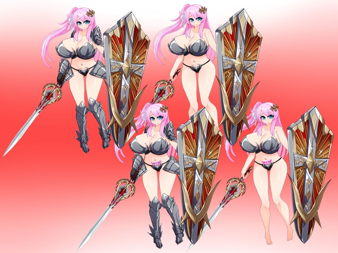 立ち絵素材 盾の騎士 サンプル4ページ目