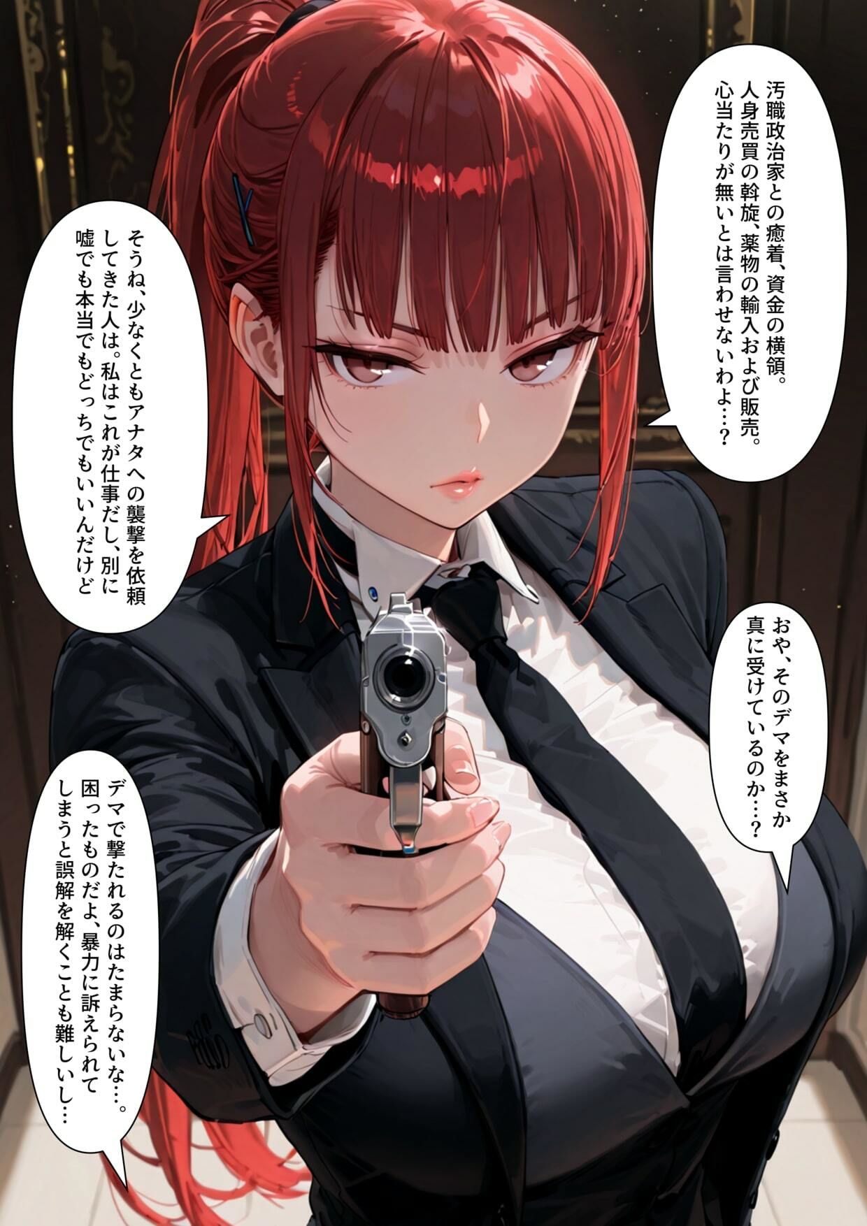 【乗っ取り】クール系美人暗〇者が来たので乗っ取ってみた サンプル1ページ目