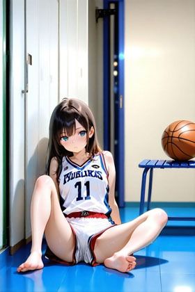 バスケ部の女子達 サンプル2ページ目