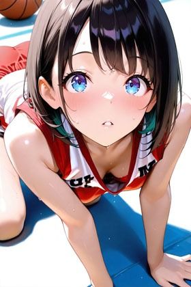 バスケ部の女子達 サンプル5ページ目