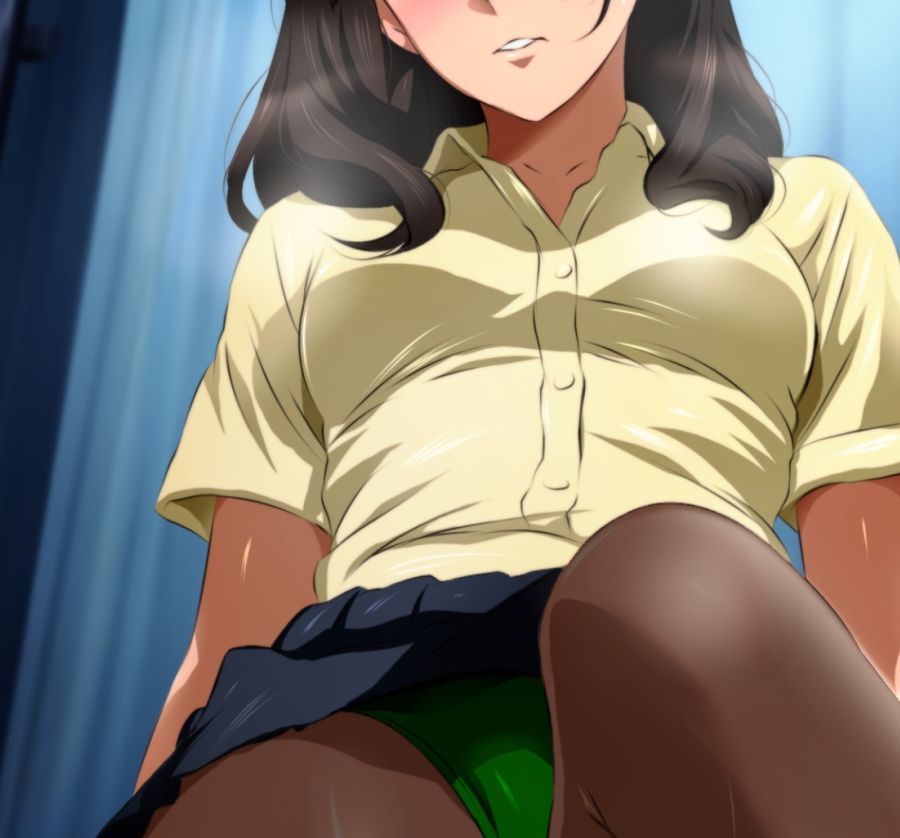 ローアングルお嬢様 越嶋伊織と制服ブルマ黒タイツ サンプル7ページ目