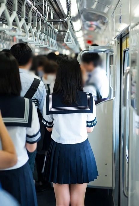 盗撮風動画 vol.2 女子校生通学電車編 サンプル5ページ目