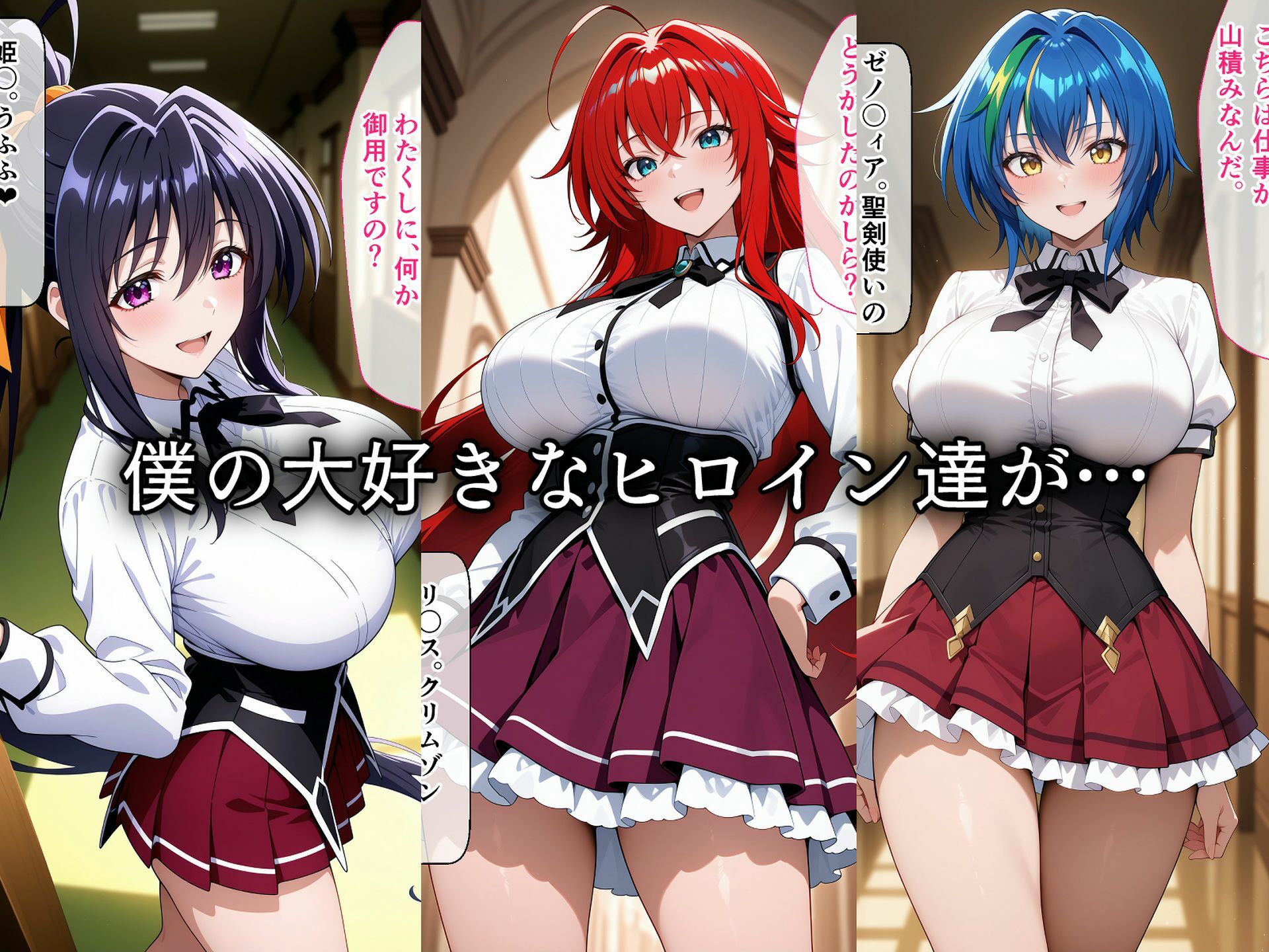 寝取られた学園ヒロイン達〜催〇アプリで種付け完了 サンプル1ページ目