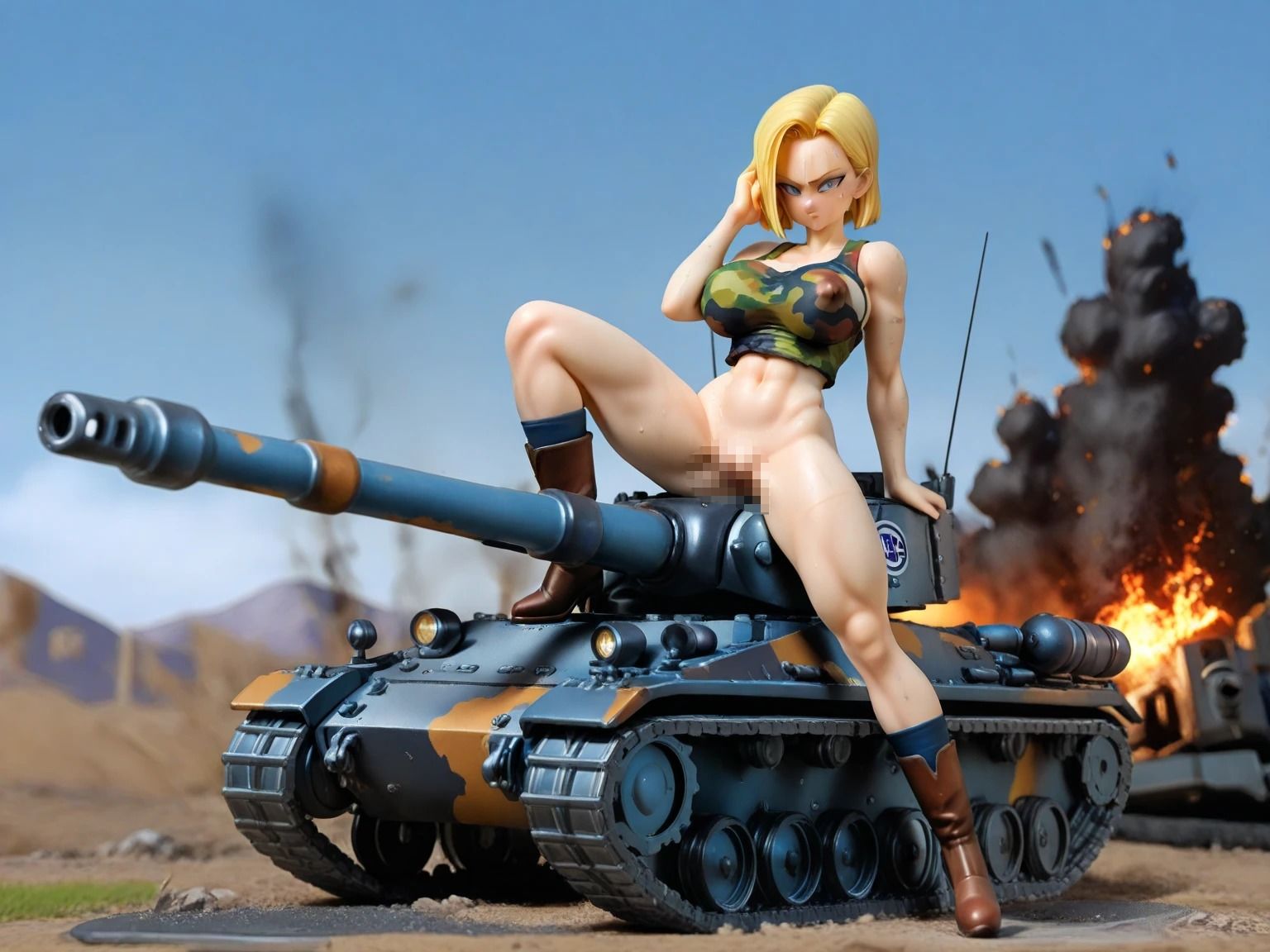 Android18号とベジ〇タの精巧フィギュア【85枚】 サンプル7ページ目