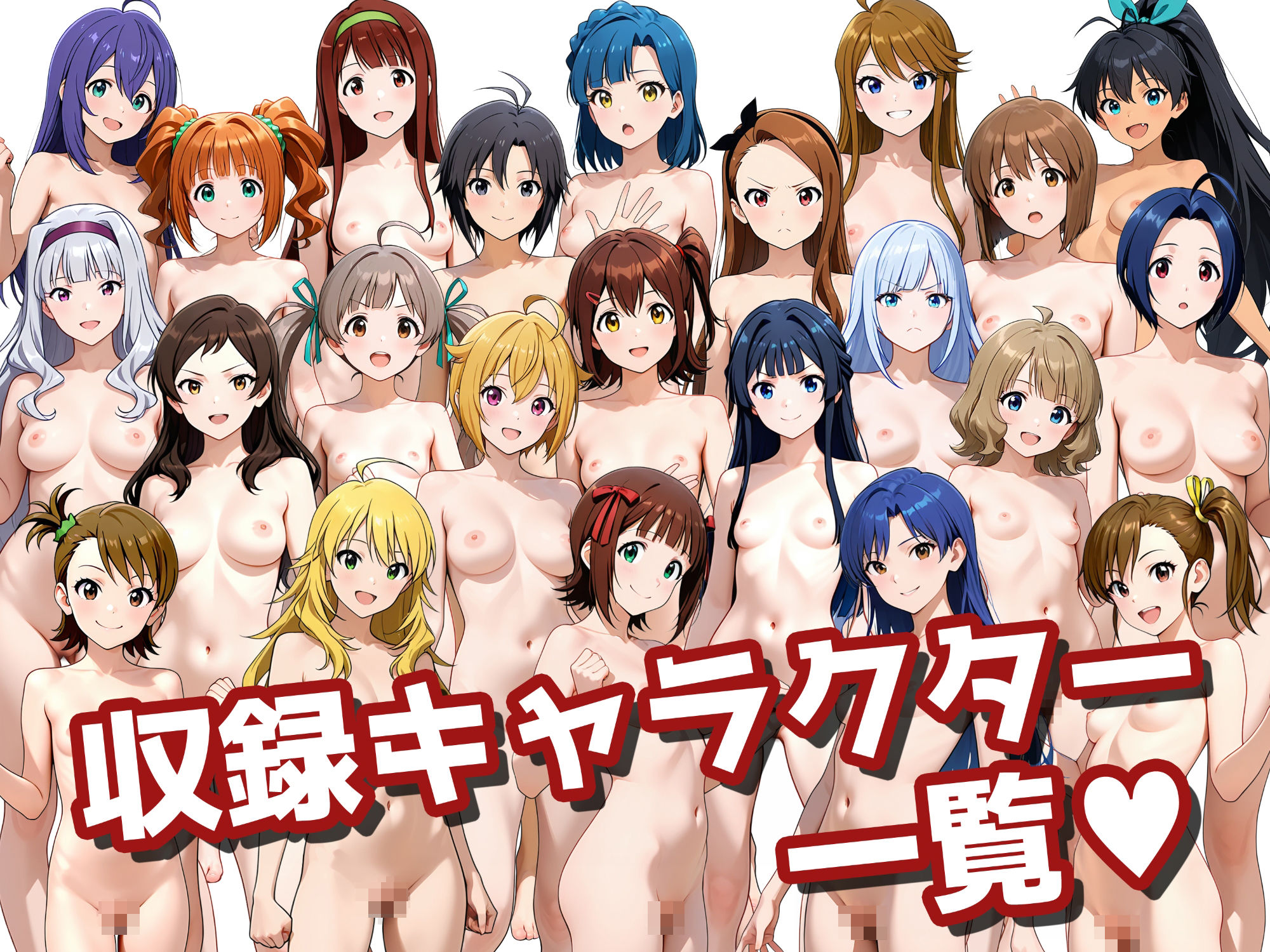 【男性器あり】23キャラ イラストまとめ （430枚） サンプル1ページ目