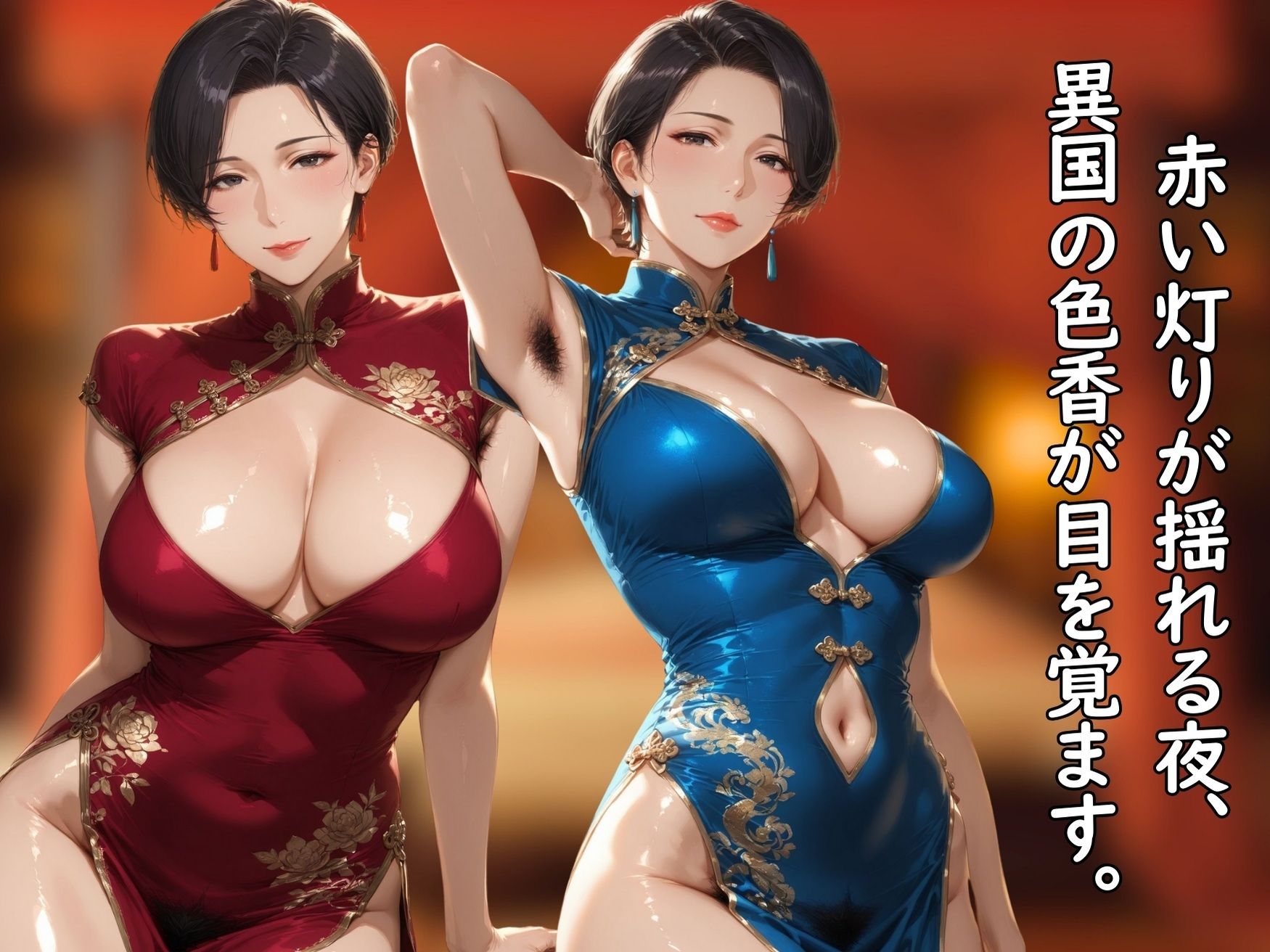 【動画付き】サレ妻熟女はるの｜チャイナ服編 サンプル2ページ目