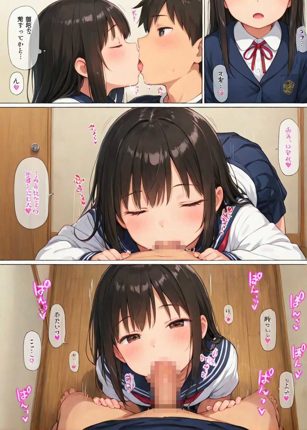 3年パコ組  先輩と校内でイチャLOVE（はーと） サンプル8ページ目