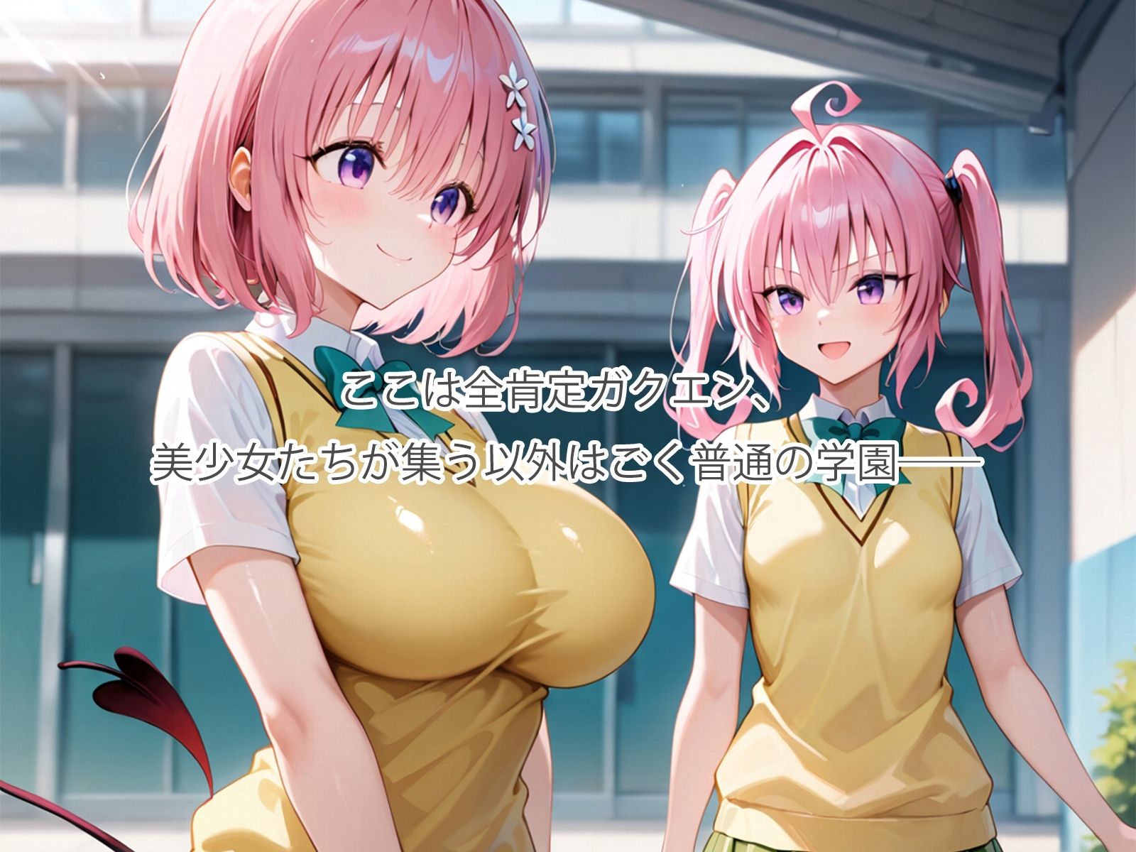 全肯定スケベガクエン:ナナ＆モモ編 サンプル1ページ目