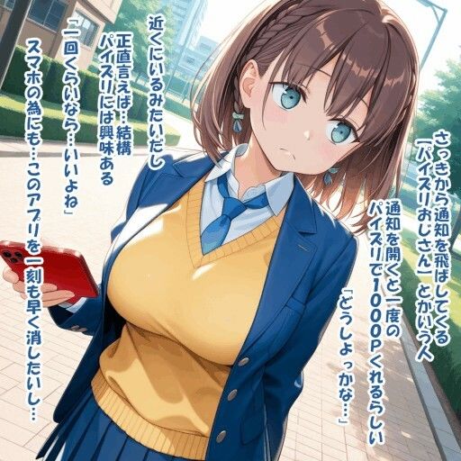 パイズリ異能力おじさん  パイズリンクアプリ 編 サンプル3ページ目