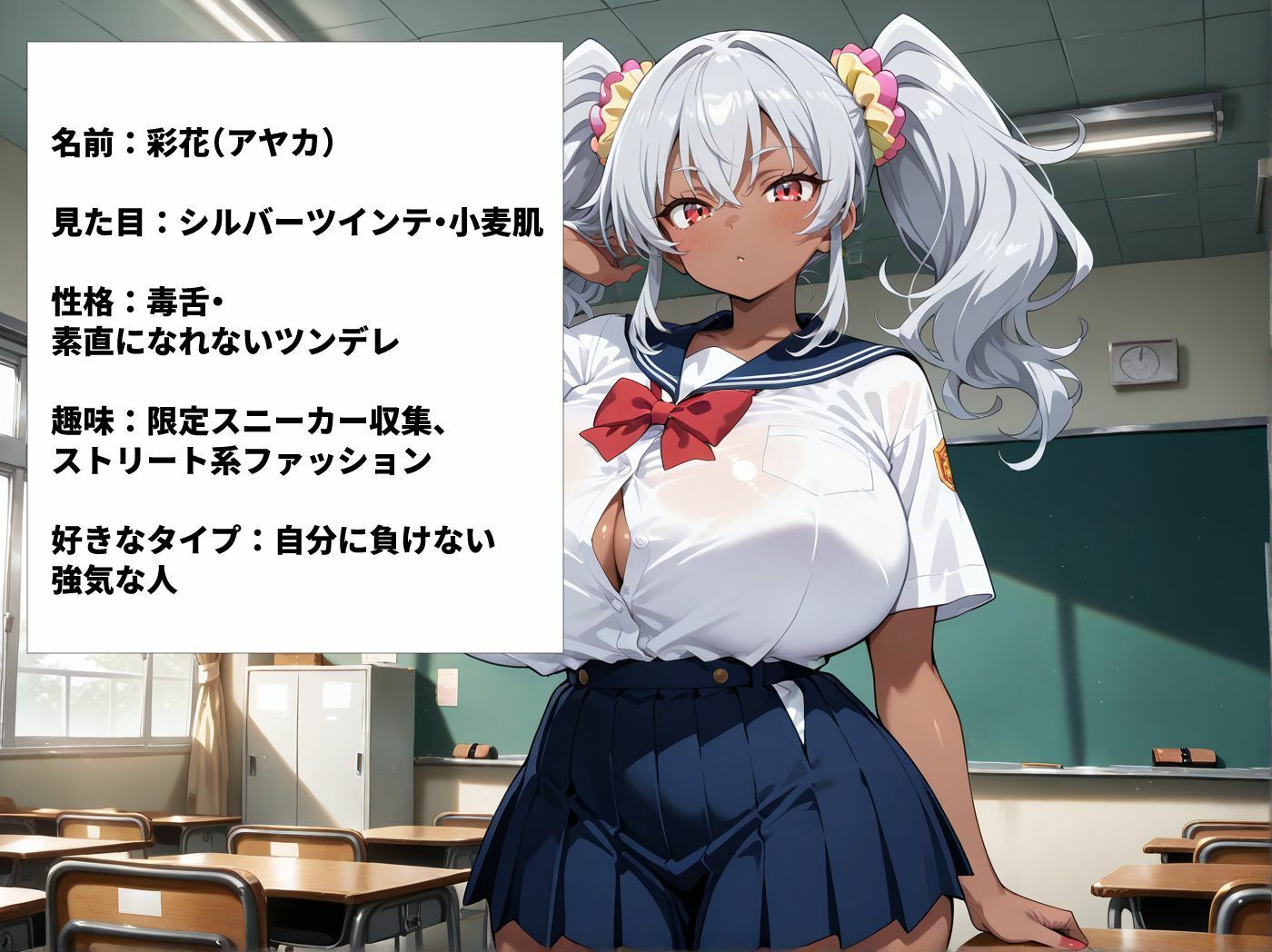 爆乳黒ギャルJKを順番に呼び出していいなり性教育 サンプル5ページ目