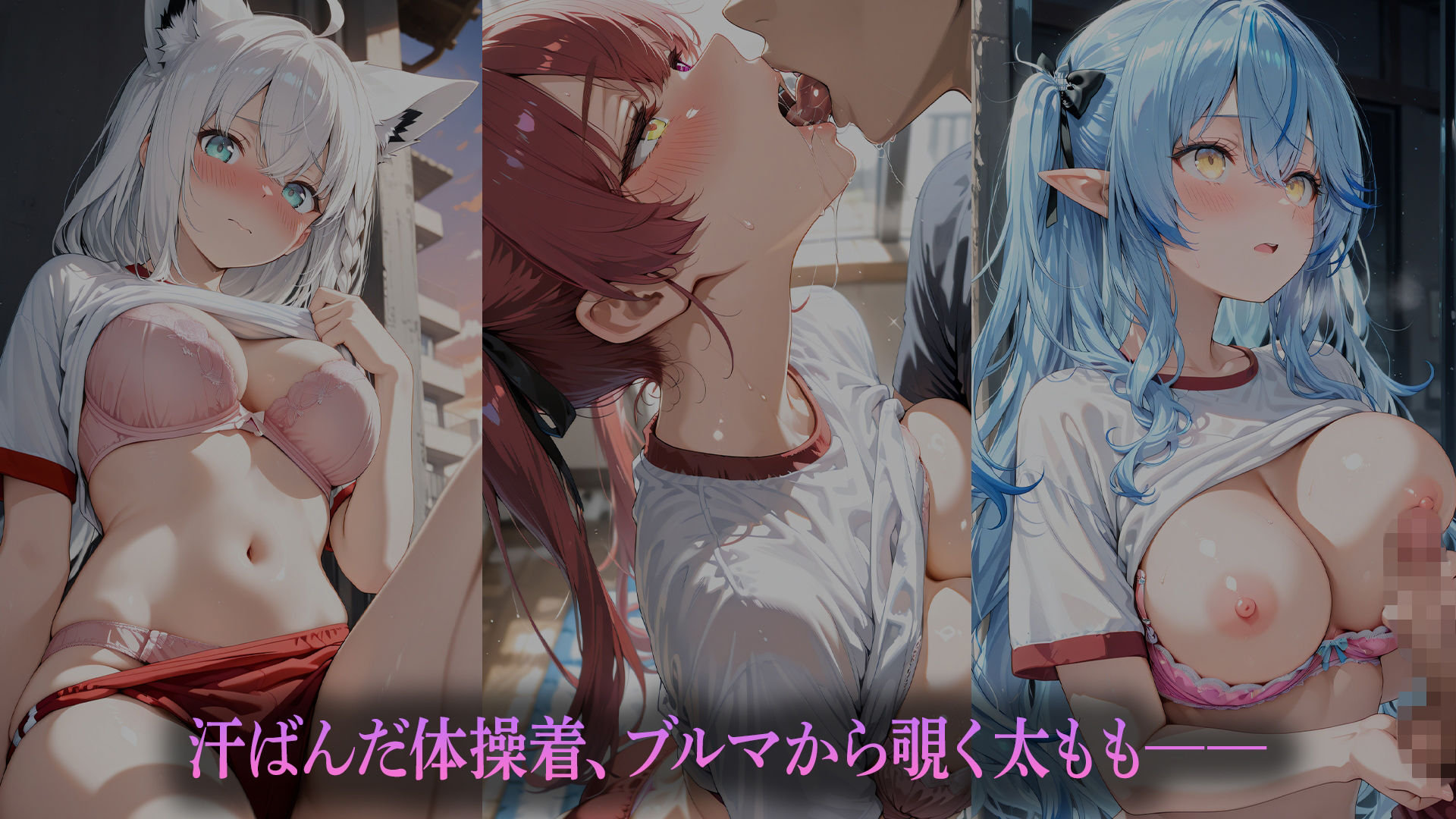 校舎裏の秘密（はーと）〜ブルマ姿の彼女と〜    （ホ●ライブバージョン） サンプル3ページ目