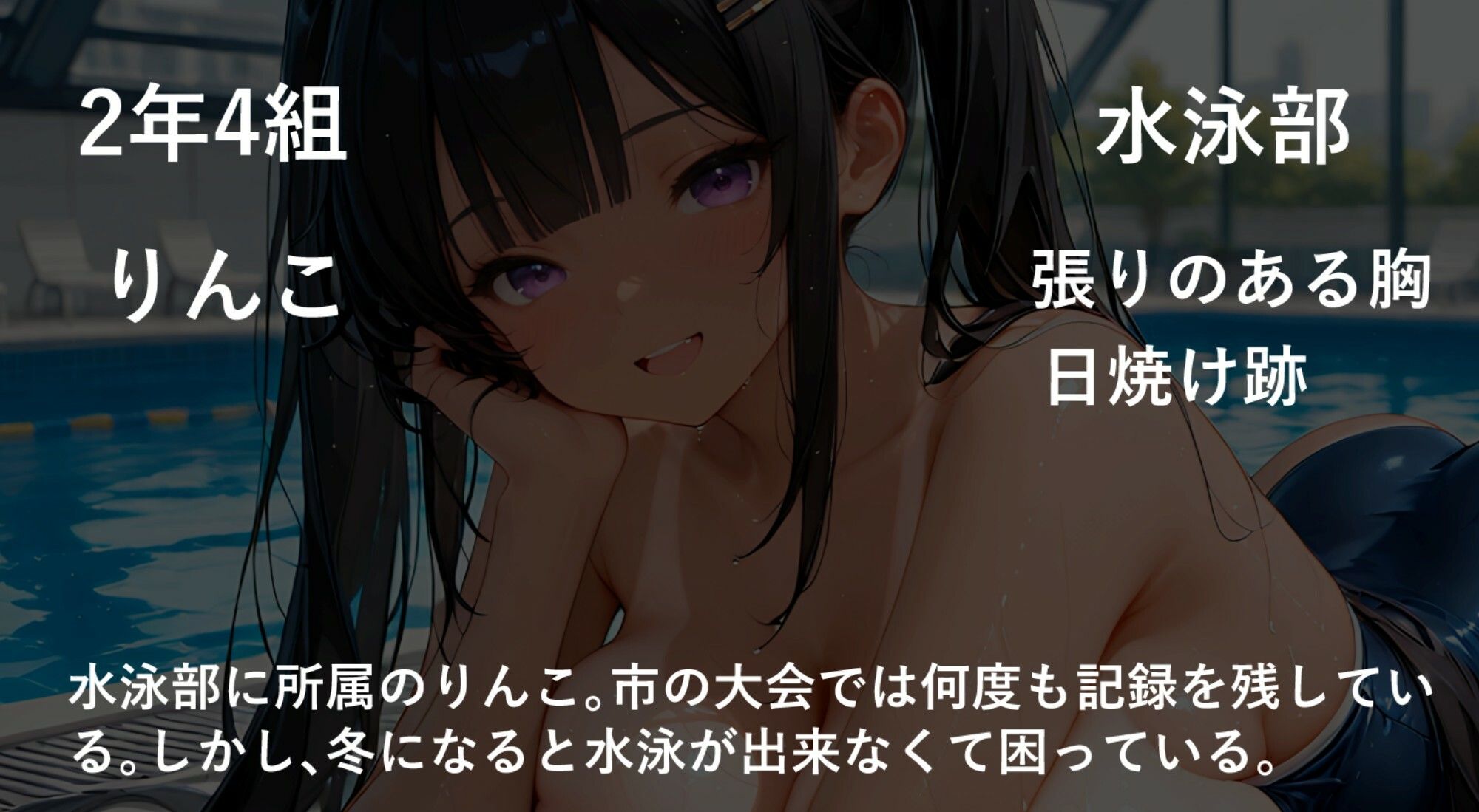 ヨンケイアニメドウガ女子〇生の絶頂貸し切りプール サンプル4ページ目