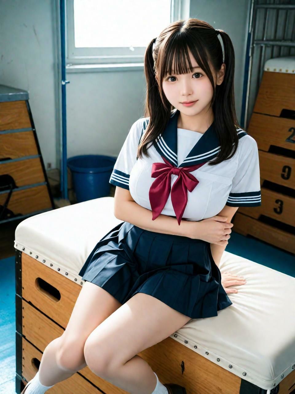 セーラー服えっち（258枚）【実写系AI超リアルCG集ult】 サンプル2ページ目