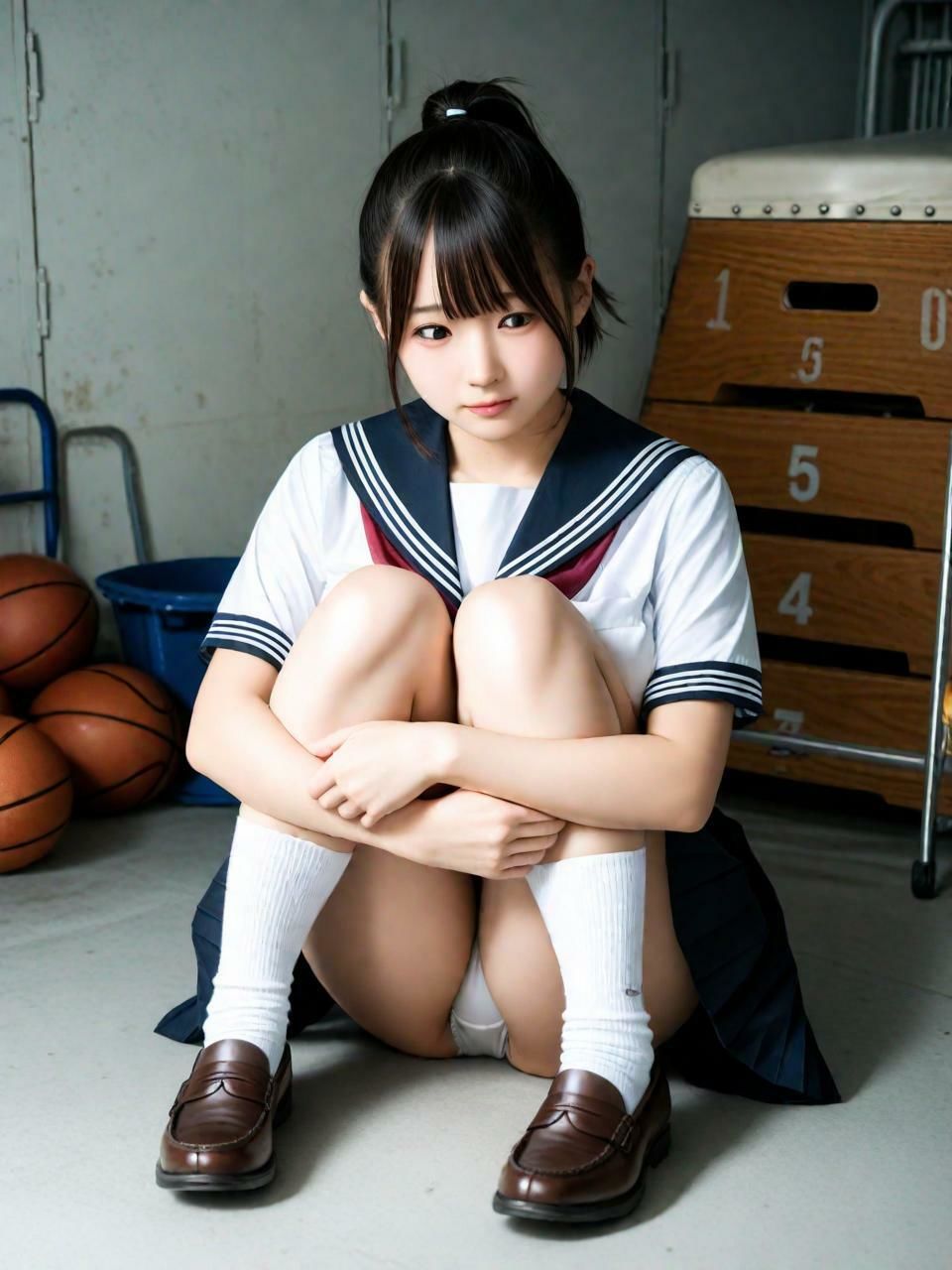 セーラー服えっち（258枚）【実写系AI超リアルCG集ult】 サンプル3ページ目