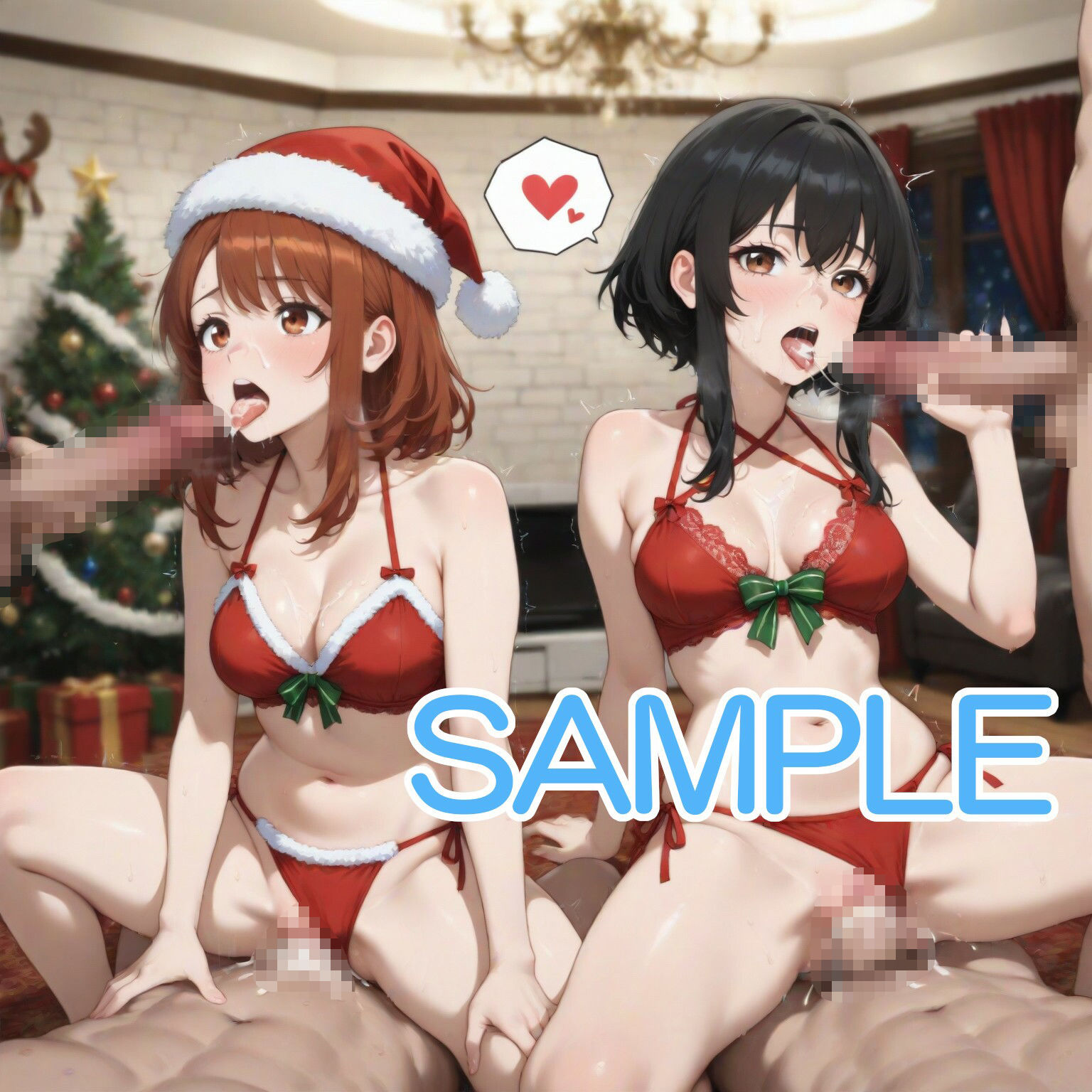サンタな女の子とクリスマスパーティで・・・ サンプル5ページ目