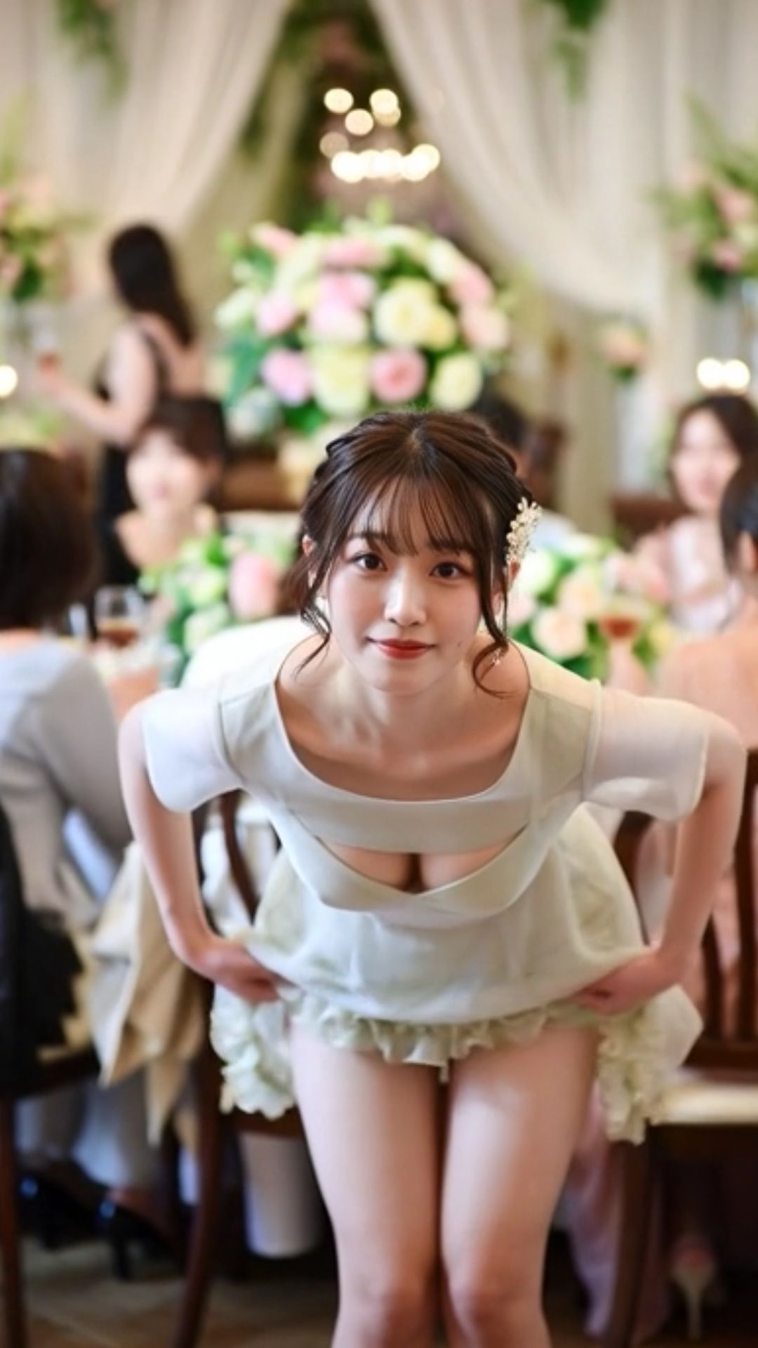 披露宴 下着 ランジェリー 女子大生 乱交 ドレス パンチラ ブラチラ 盗撮 結婚式 3次会 サンプル1ページ目