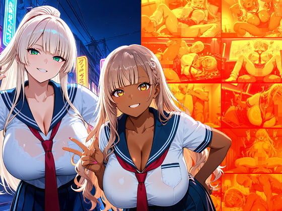爆乳白ギャルと褐色ギャルが同級生宅で誘惑中出し【4K】【FANZA専売】 サンプル1ページ目