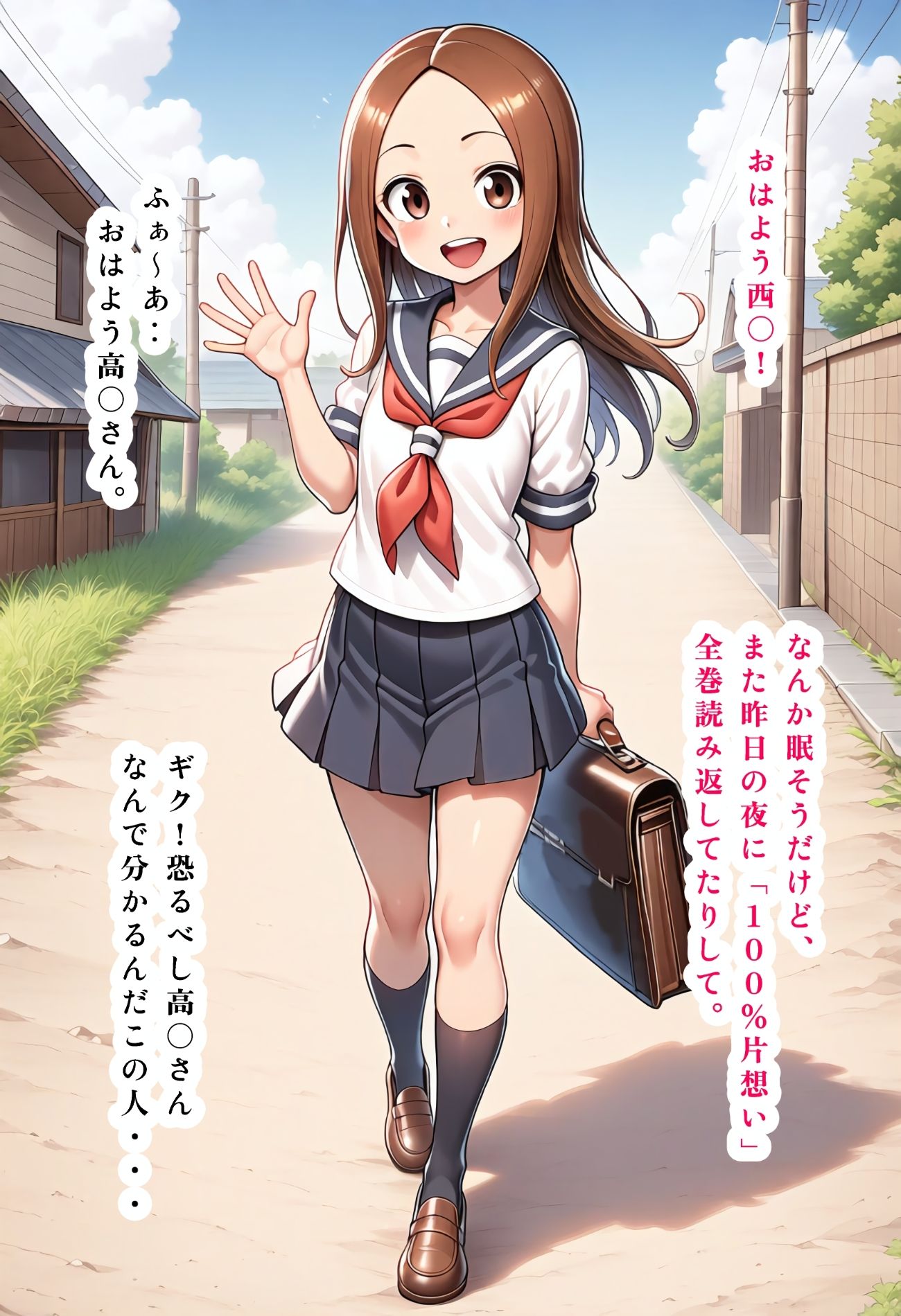 高〇さん西〇に羞恥プレイをする！！ サンプル1ページ目