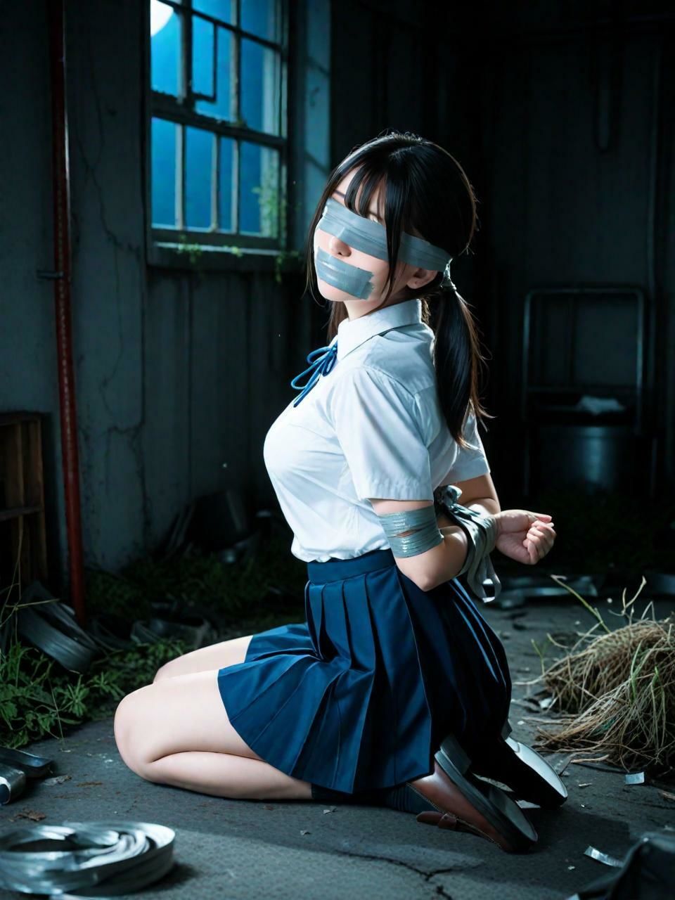 夜の廃墟の秘密（490枚）【実写系AI超リアルCG集ult】 サンプル1ページ目
