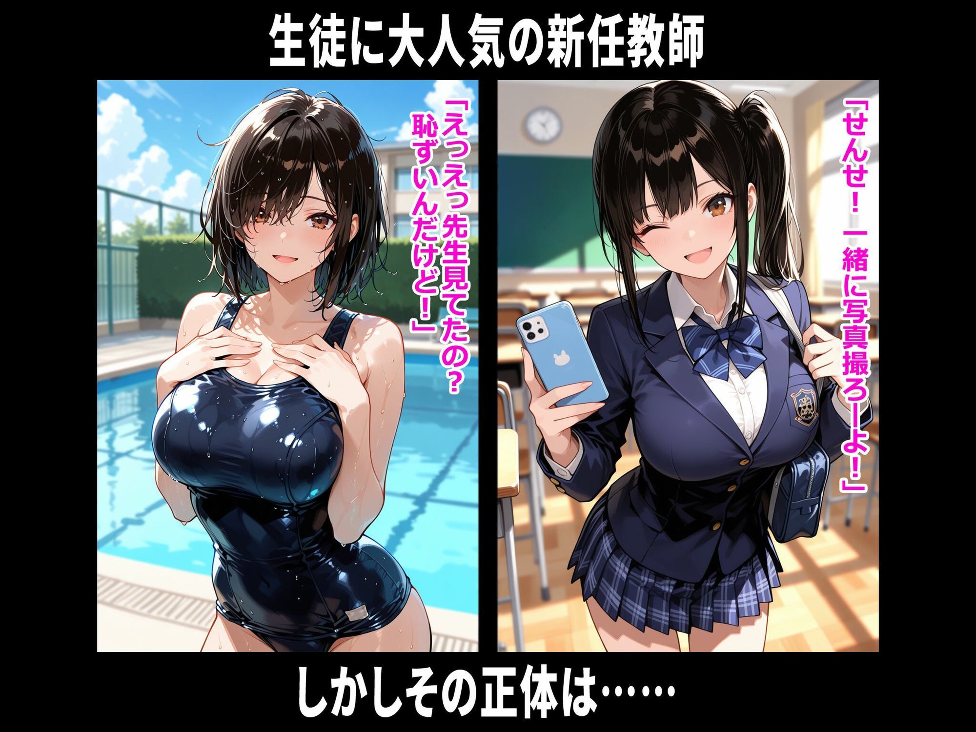 巨乳学園レ〇プ事件被害者録Vol.2 即出し2コマ サンプル1ページ目