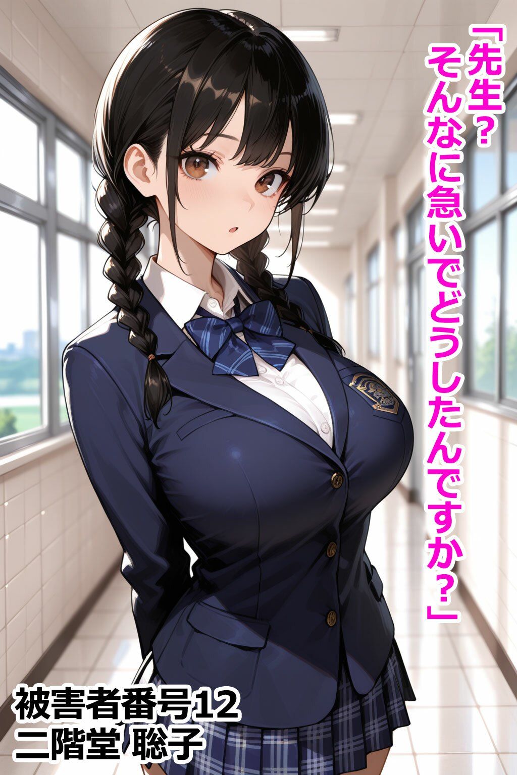 巨乳学園レ〇プ事件被害者録Vol.2 即出し2コマ サンプル4ページ目