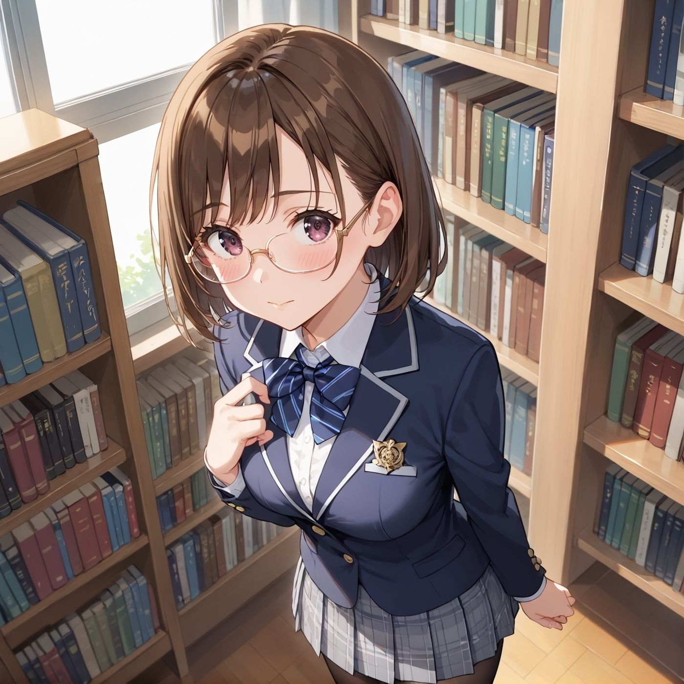 学園性活！図書委員と官能的な秘め事1【メガネ美少女の厳選CG350枚収録】 サンプル4ページ目