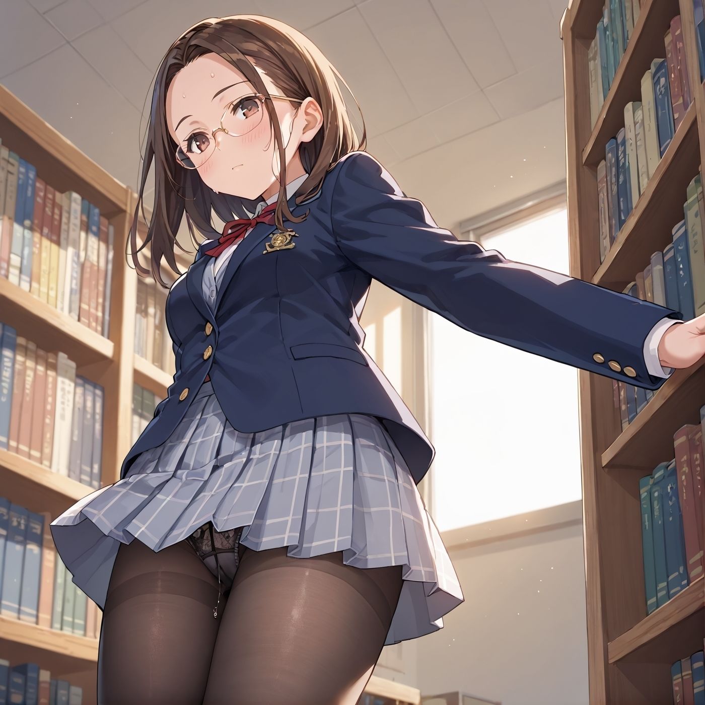 学園性活！図書委員と官能的な秘め事1【メガネ美少女の厳選CG350枚収録】 サンプル5ページ目