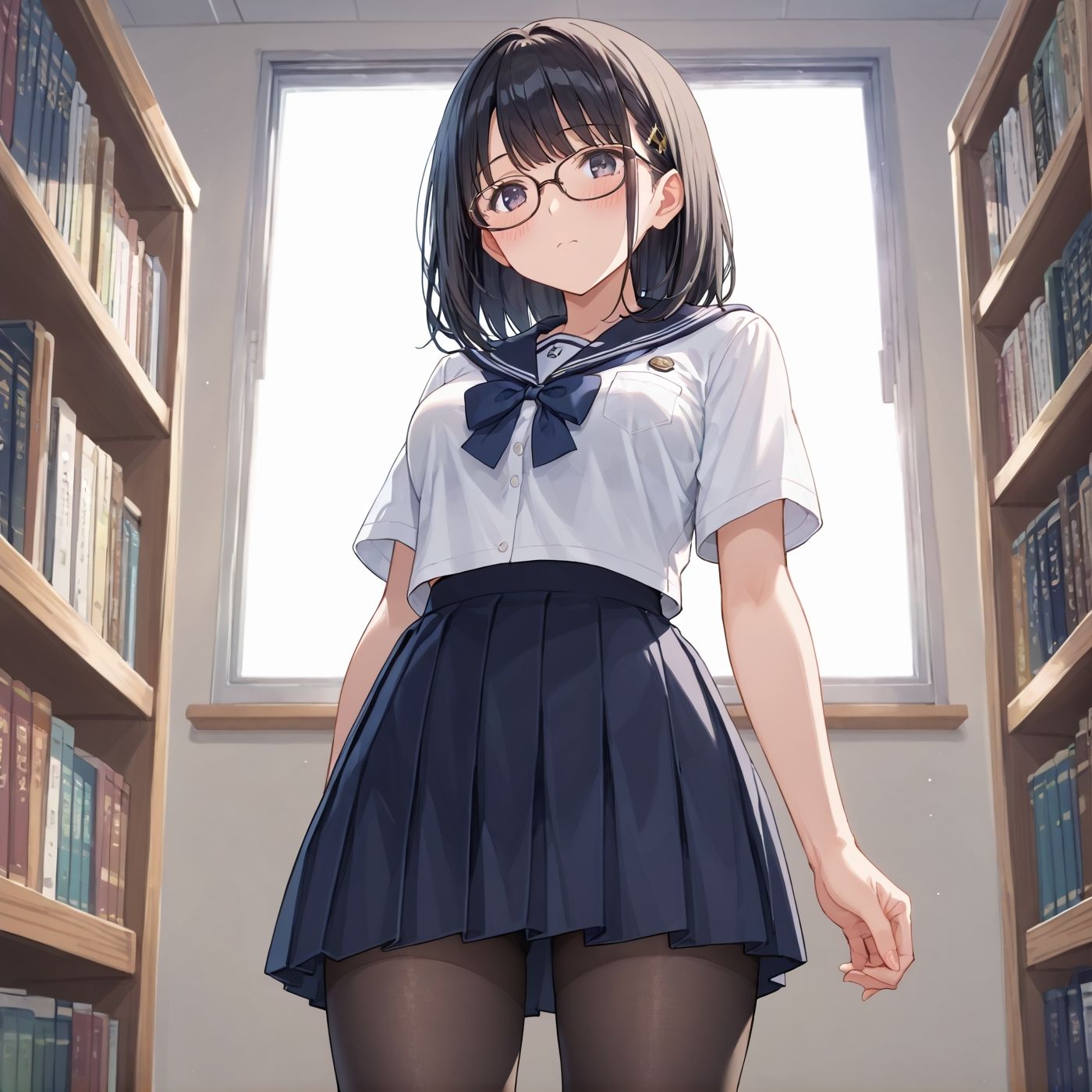 学園性活！図書委員と官能的な秘め事1【メガネ美少女の厳選CG350枚収録】 サンプル9ページ目