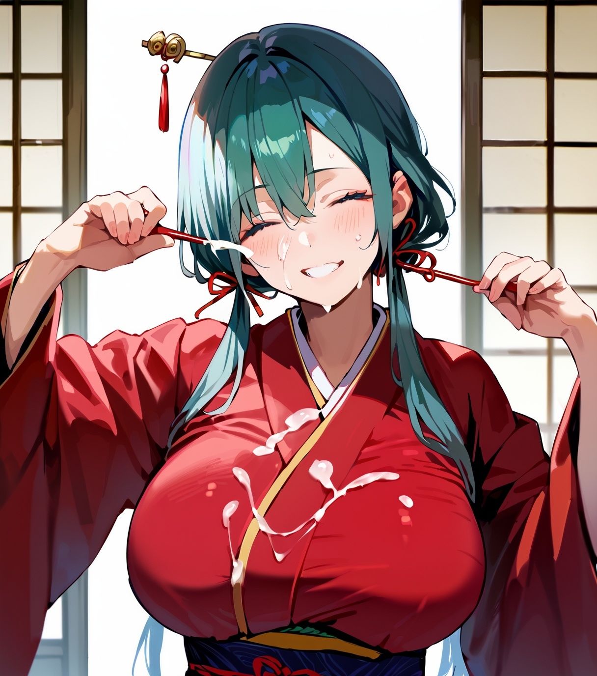 美少女着物とどぴゅどぴゅH。1 サンプル2ページ目