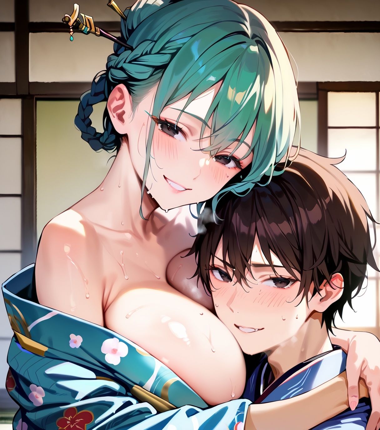 美少女着物とどぴゅどぴゅH。2 サンプル6ページ目