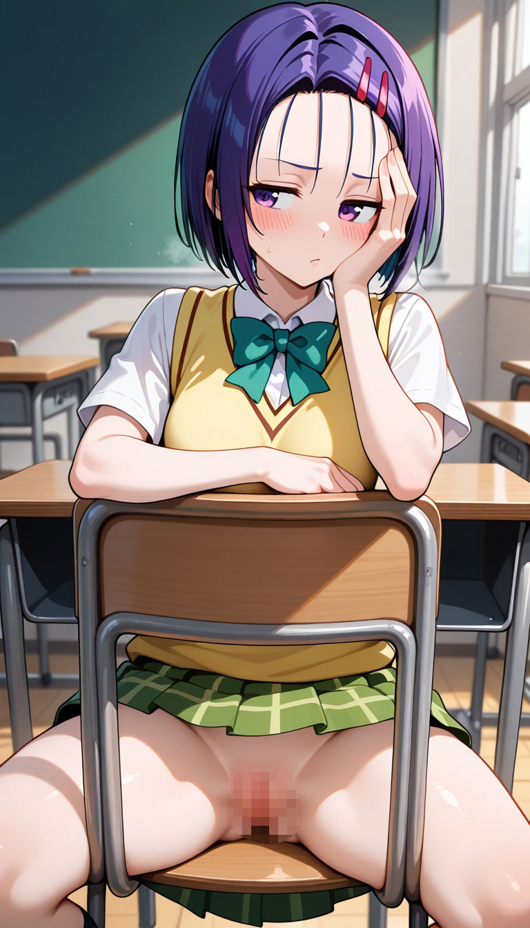 前の席のあの娘がすごいノーパンアピールしてくる古〇川＆西〇寺編 サンプル4ページ目