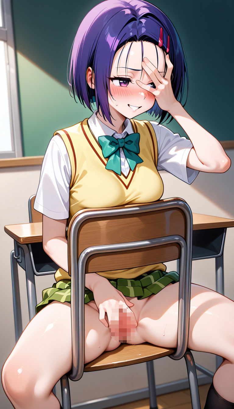 前の席のあの娘がすごいノーパンアピールしてくる古〇川＆西〇寺編 サンプル6ページ目