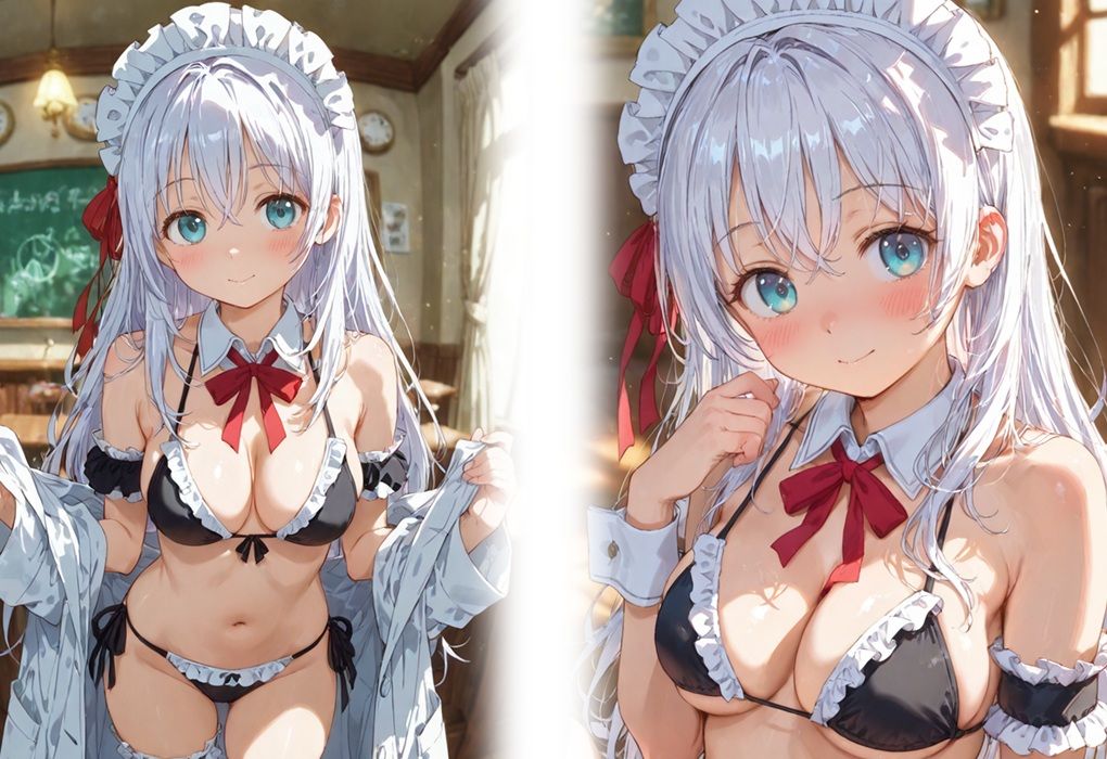 お胸がたわわな激カワメイドとイチャらぶドロドロ連続中出しエッチ サンプル1ページ目