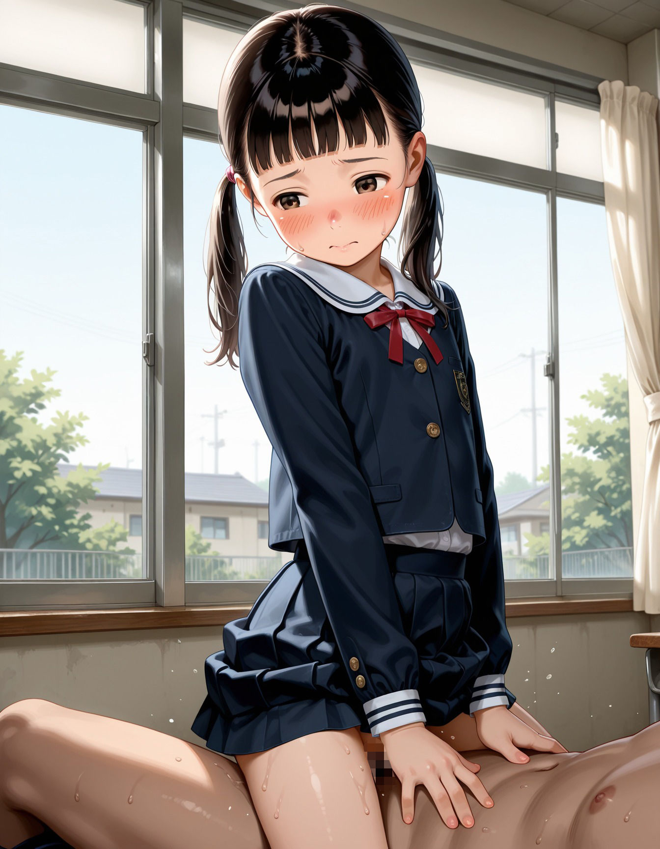 つるぺたすぎる妹と学校終わりに即ハメSEX サンプル1ページ目