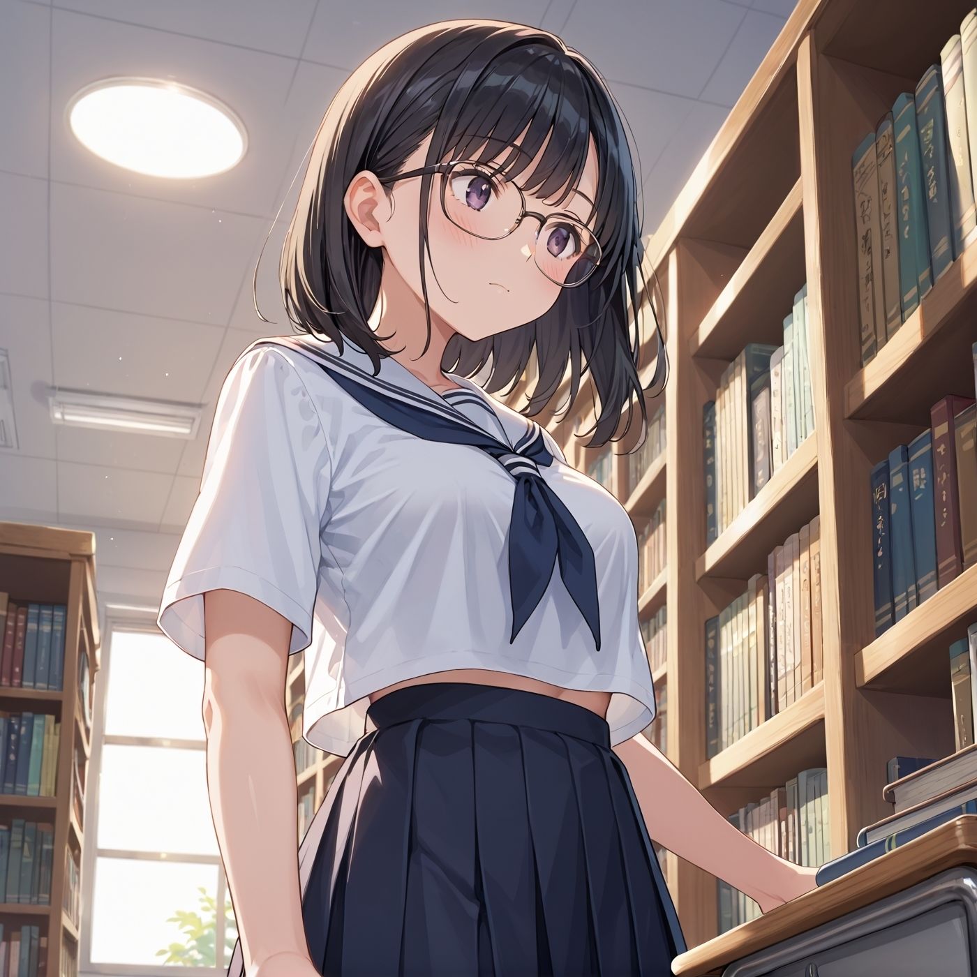 学園性活！図書委員と官能的な秘め事2【メガネ美少女の厳選CG207枚収録】 サンプル2ページ目