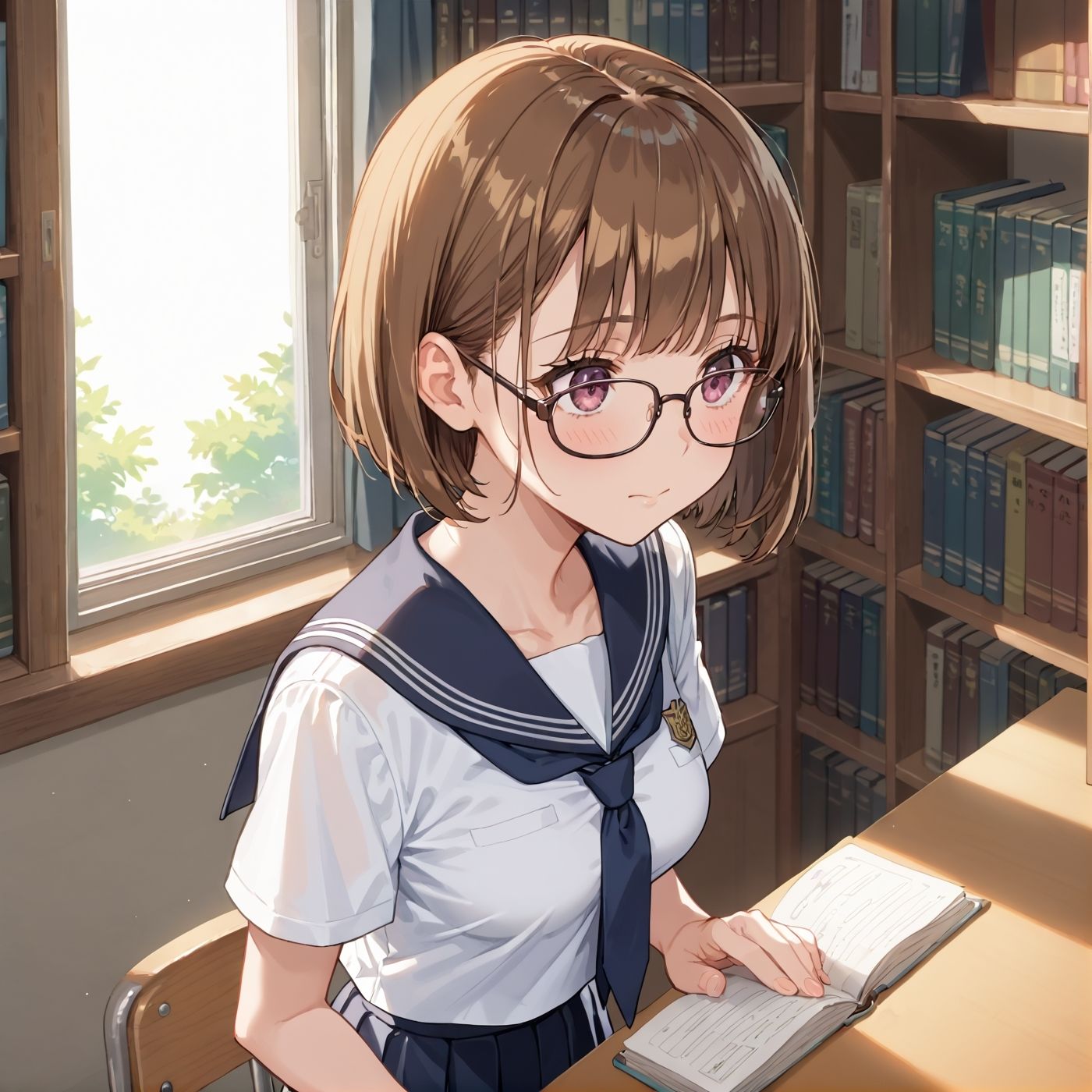 学園性活！図書委員と官能的な秘め事2【メガネ美少女の厳選CG207枚収録】 サンプル6ページ目