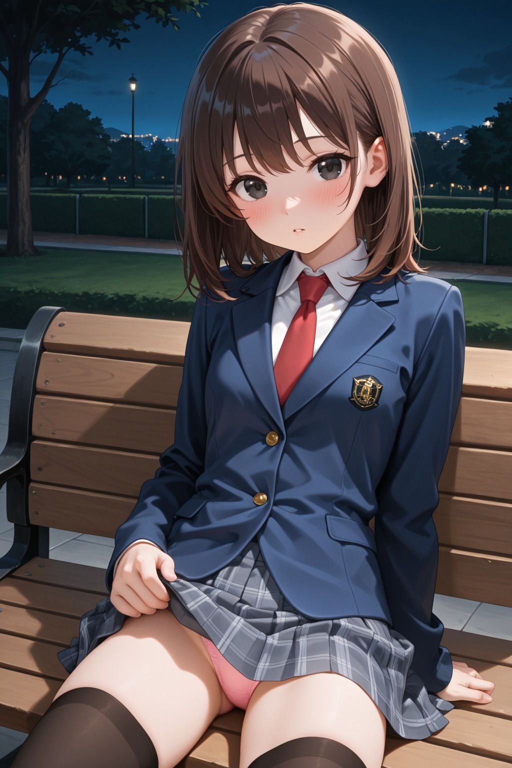 幼馴染JKと夜の公園で禁断生ハメ 〜月明かりの下で連続中出し〜 サンプル2ページ目